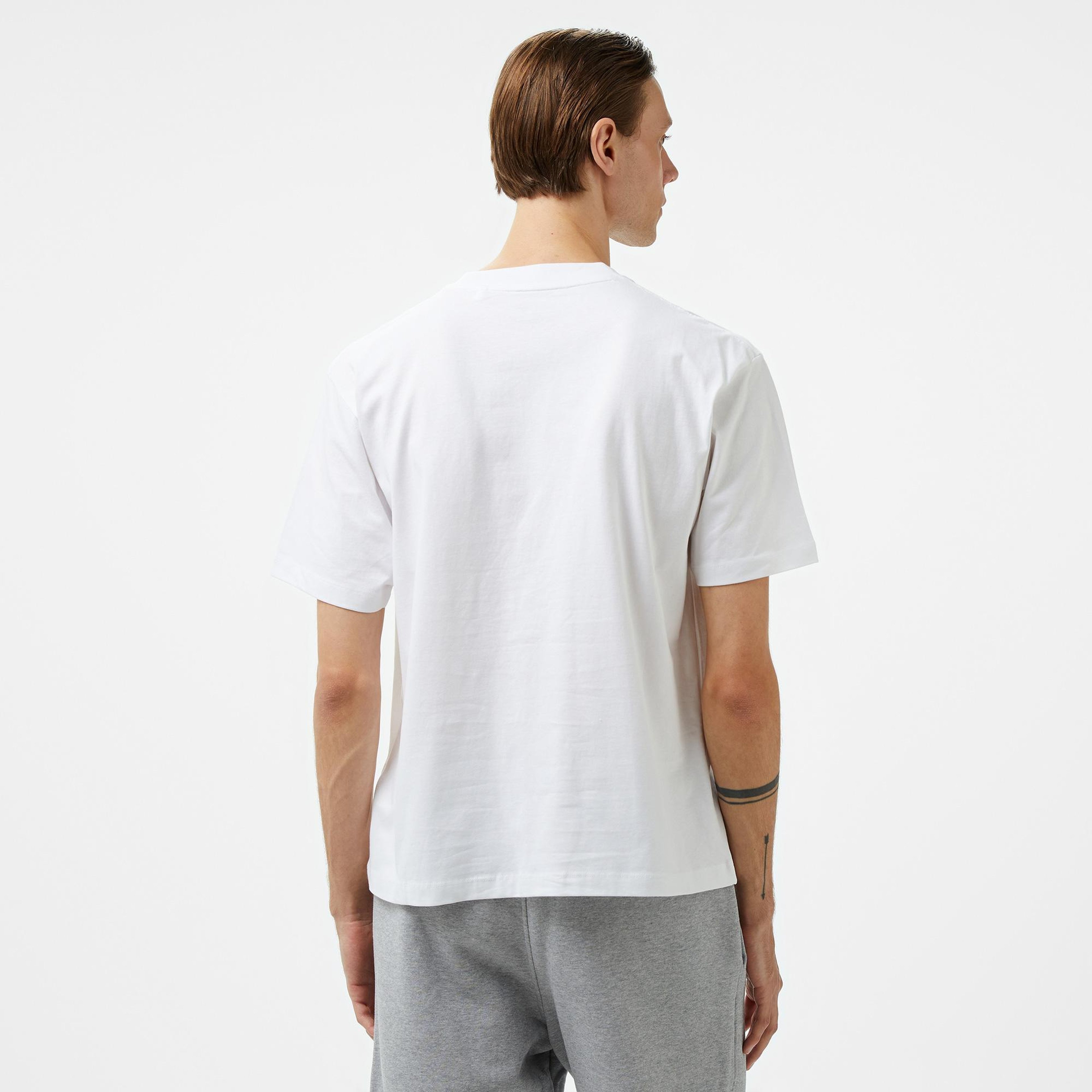 Guess Iconic Organic Heavy Erkek Beyaz T-Shirt