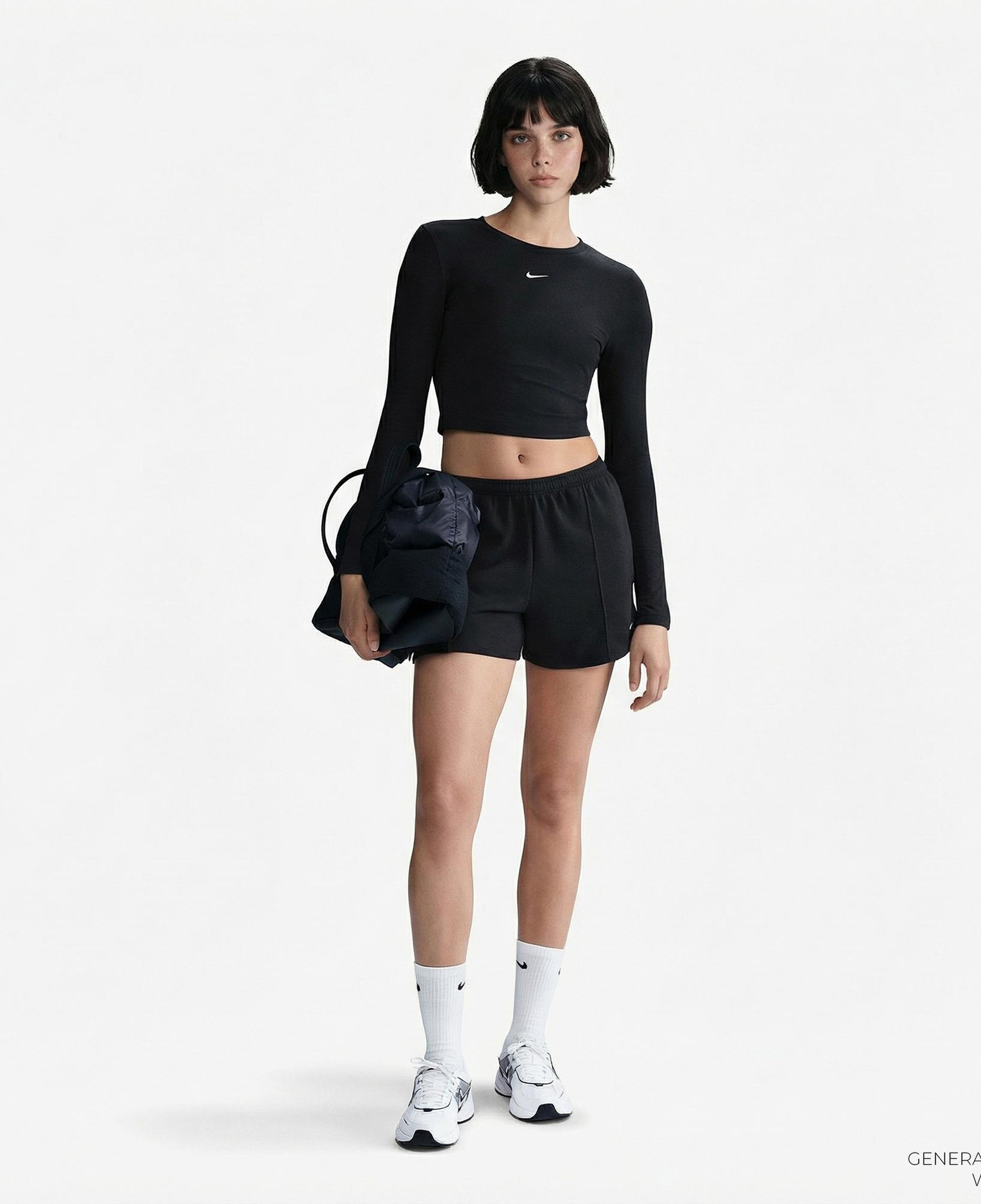 Nike Sportswear Chill Knit Kadın Siyah T-Shirt