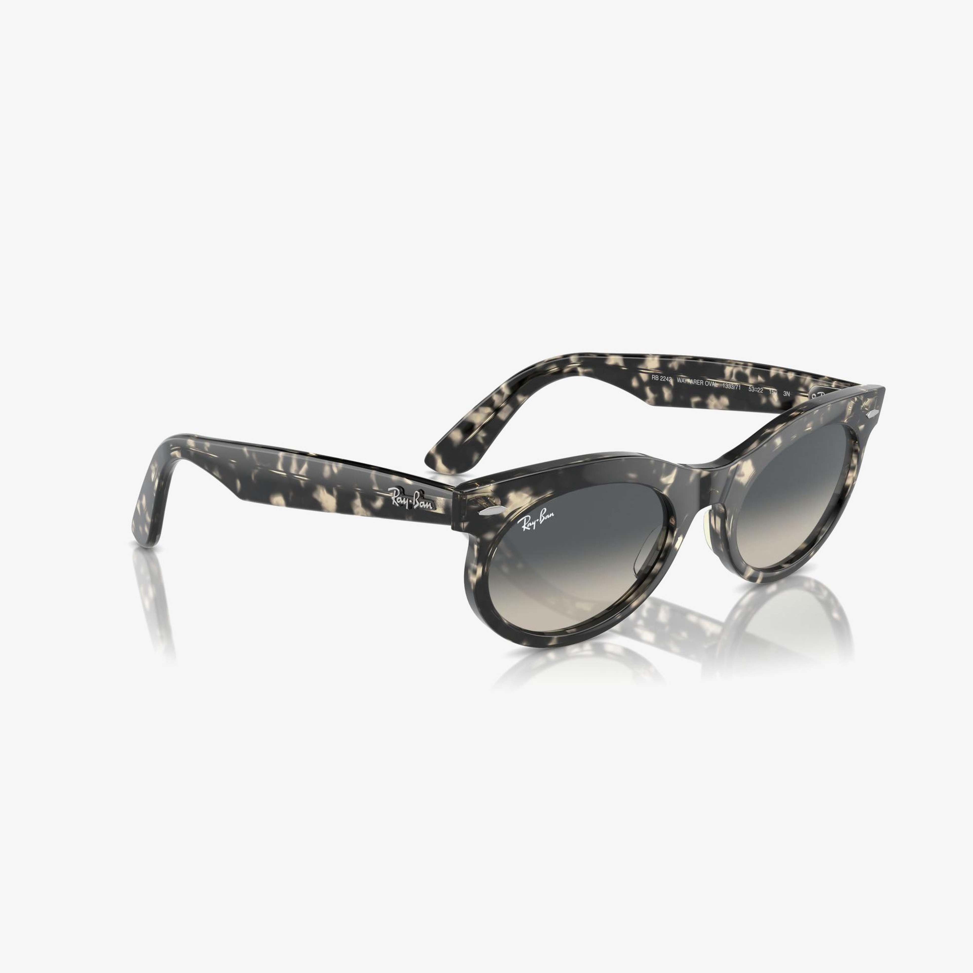 RAY-BAN Wayfarer Oval Unisex Gri Güneş Gözlüğü
