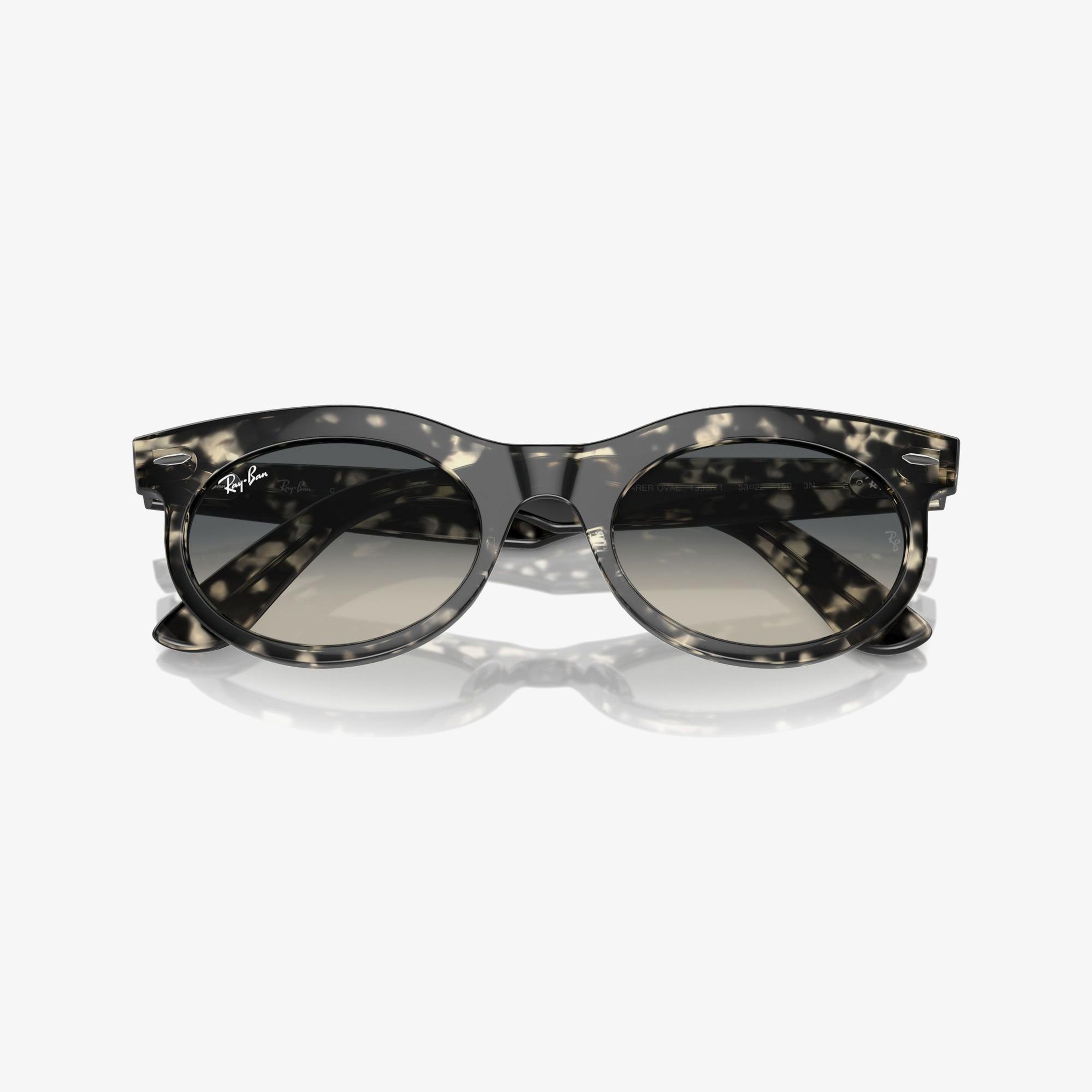 RAY-BAN Wayfarer Oval Unisex Gri Güneş Gözlüğü
