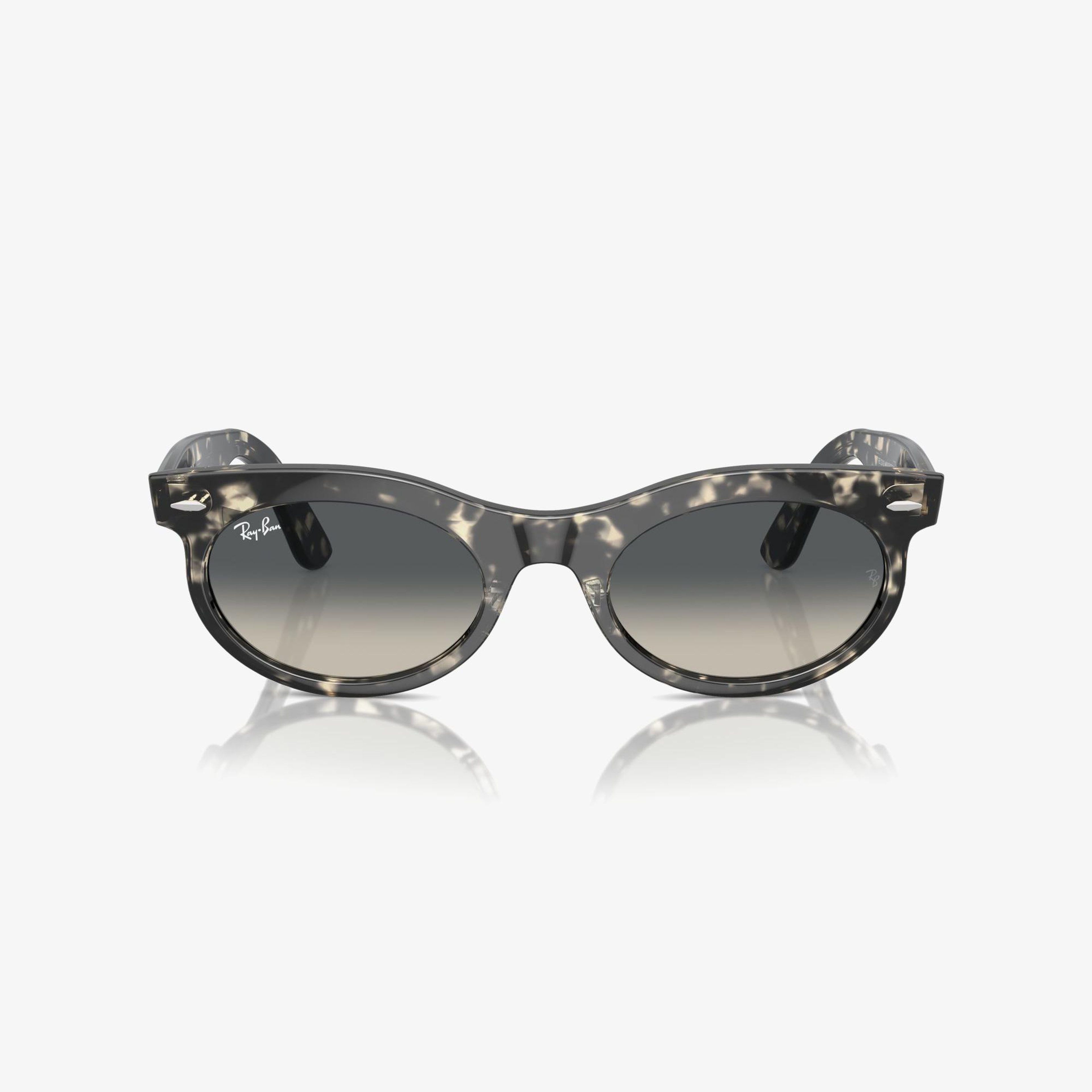 RAY-BAN Wayfarer Oval Unisex Gri Güneş Gözlüğü