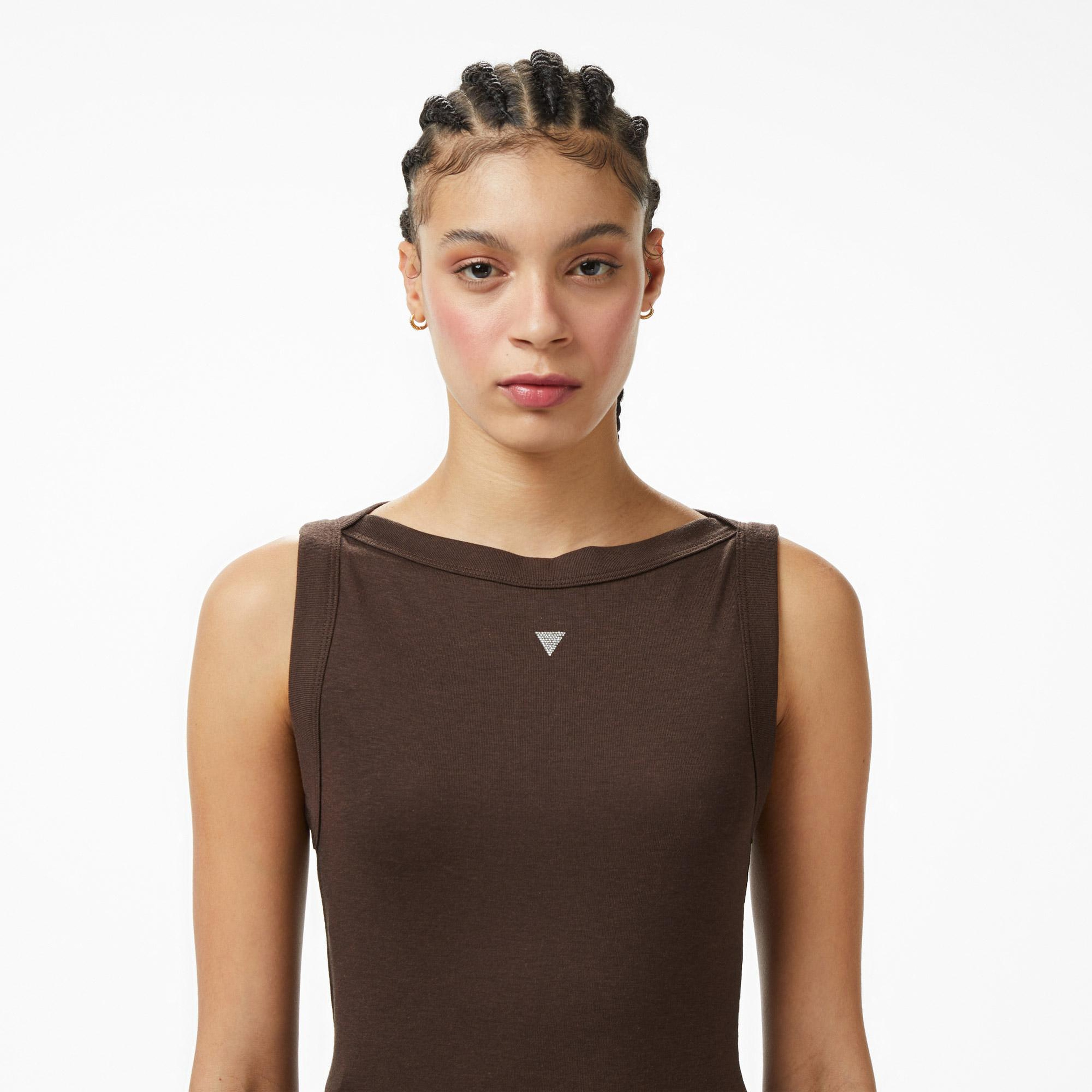 Guess Tina Ipek Karışımlı Kadın Kahverengi T-Shirt