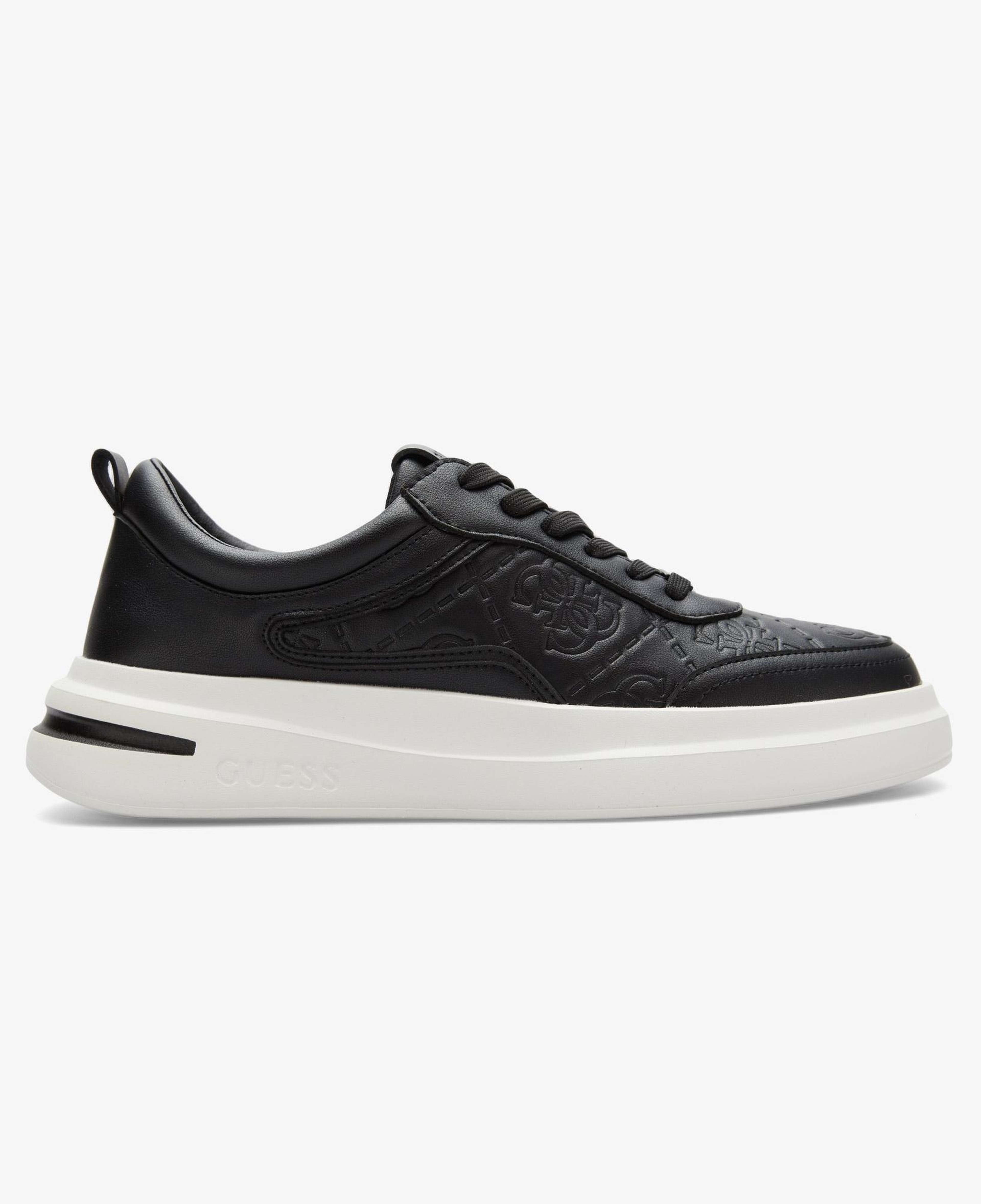 Guess Elba Deri Erkek Siyah Sneaker