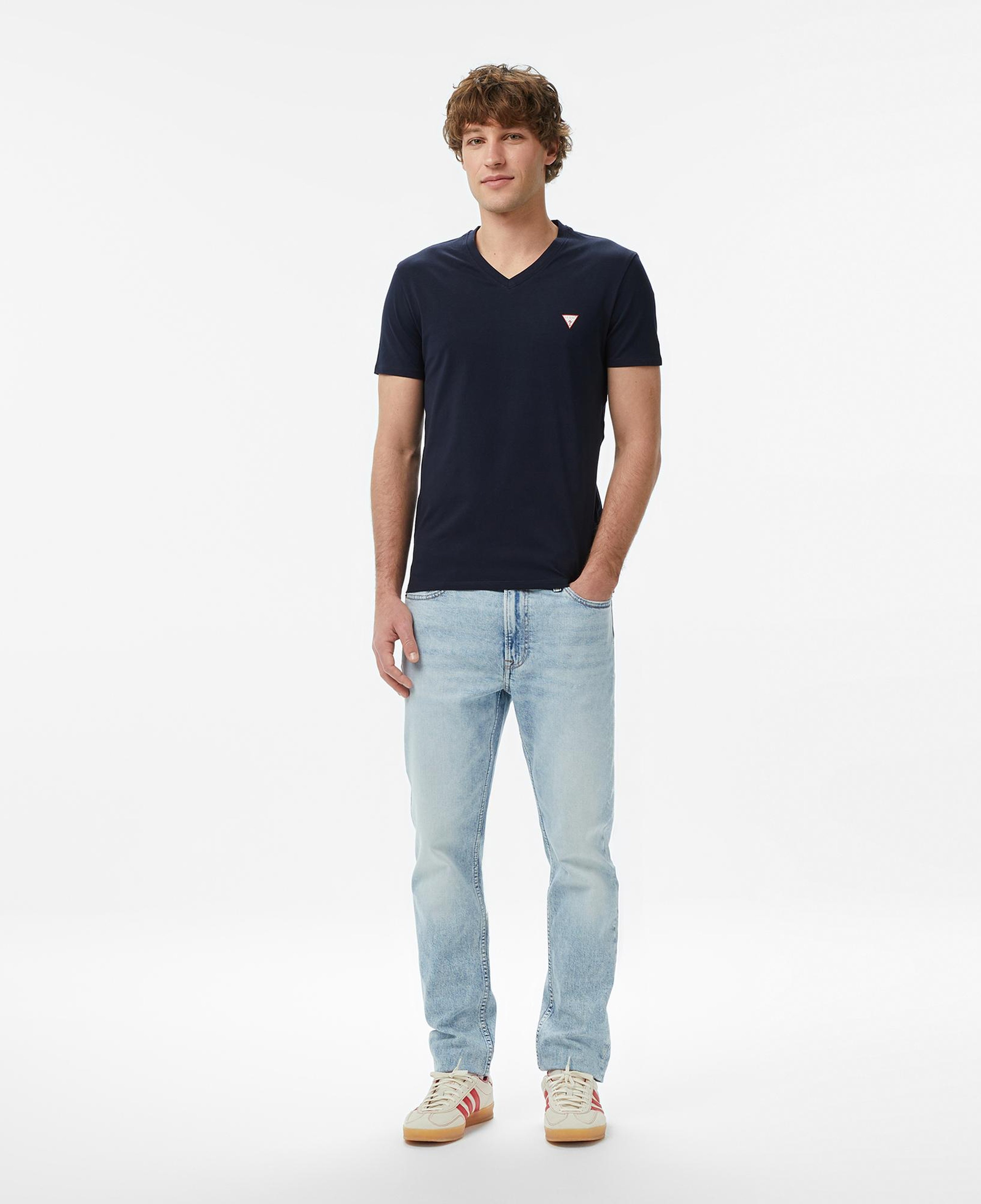 Guess Core Slim Fit Erkek Lacivert T-Shirt