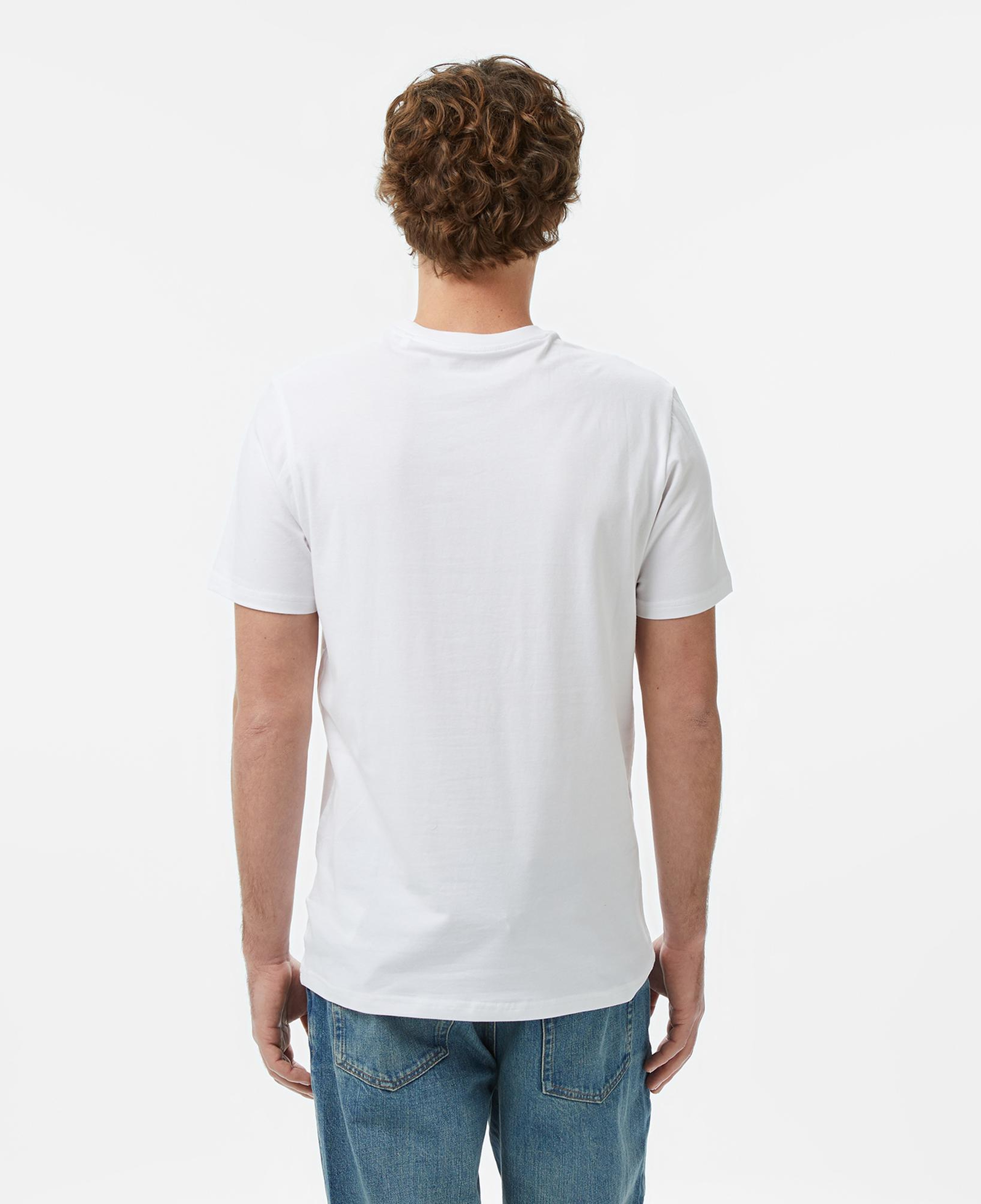Guess Slim Fit Erkek Beyaz T-Shirt