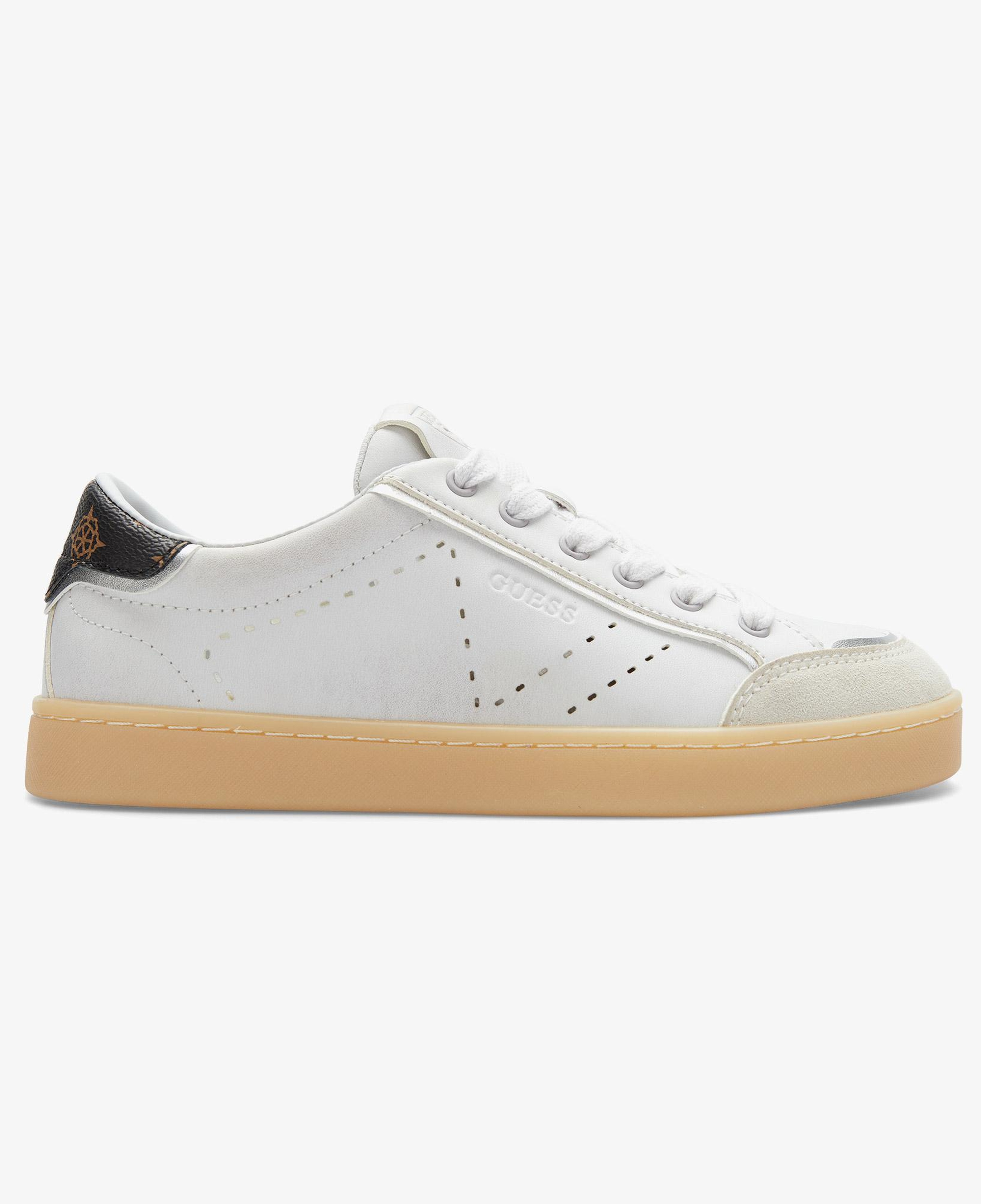 Guess Jhell Deri Kadın Beyaz Sneaker