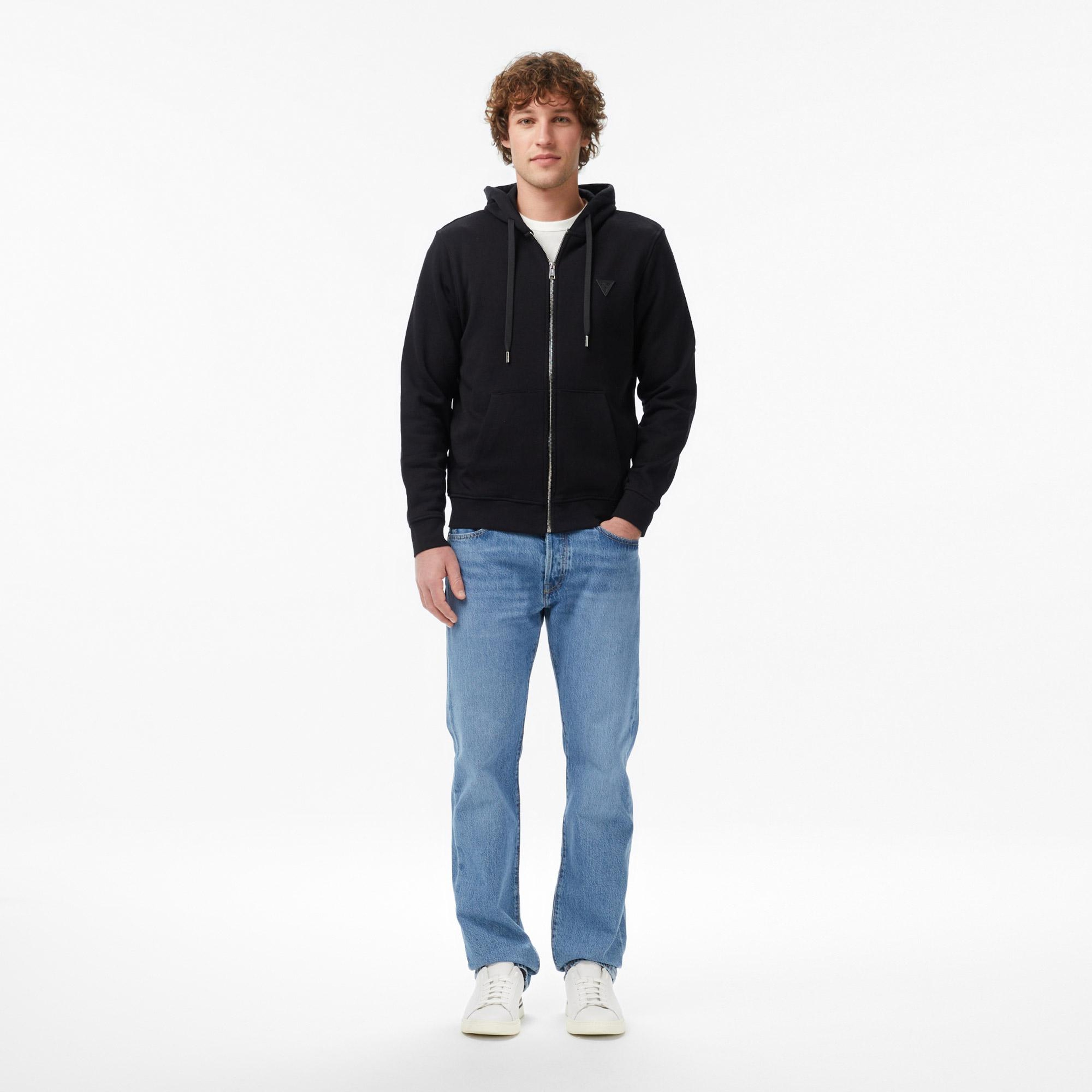 Guess Poly Erkek Siyah Sweatshirt