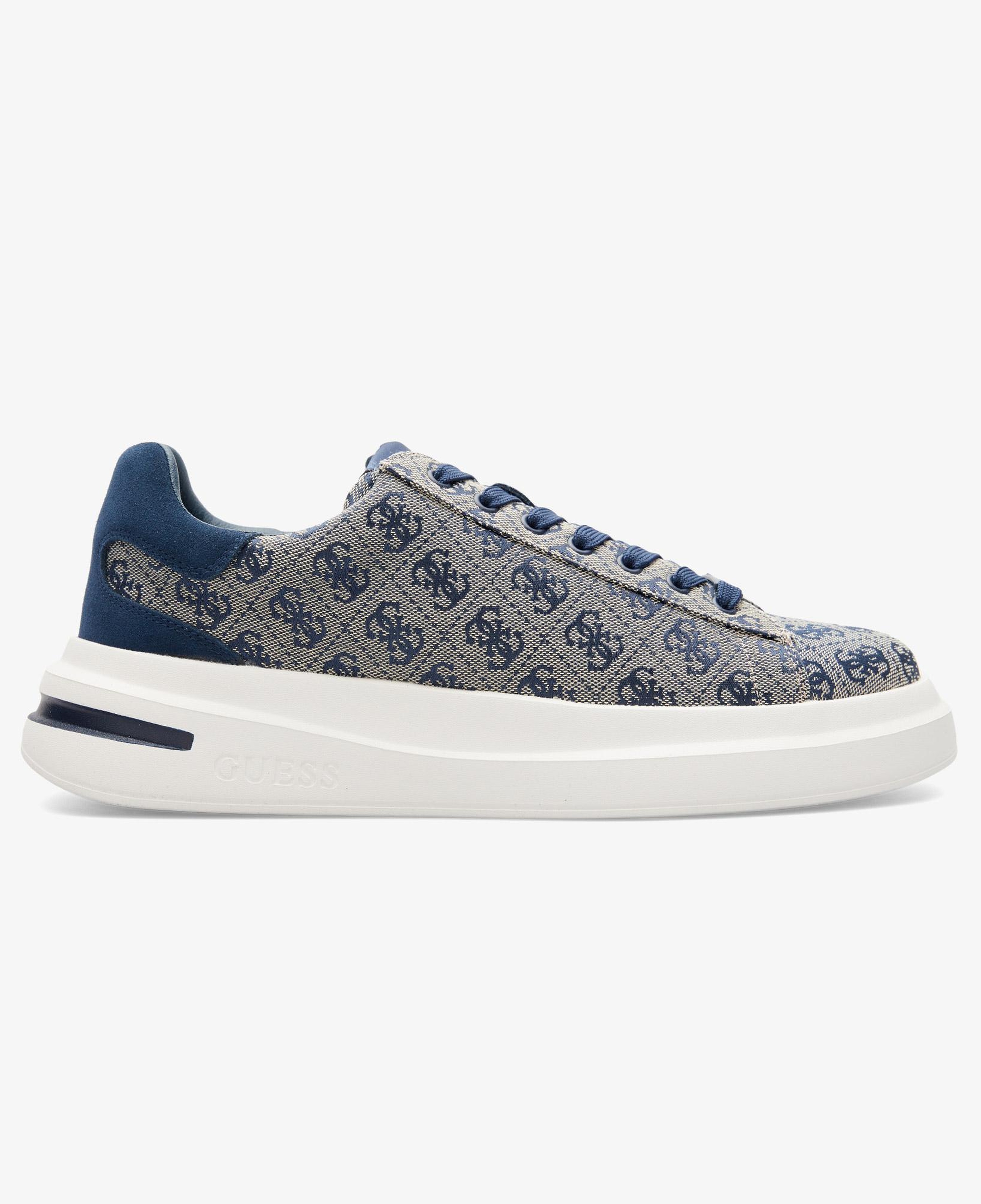 Guess Elba Deri Erkek Mavi Sneaker