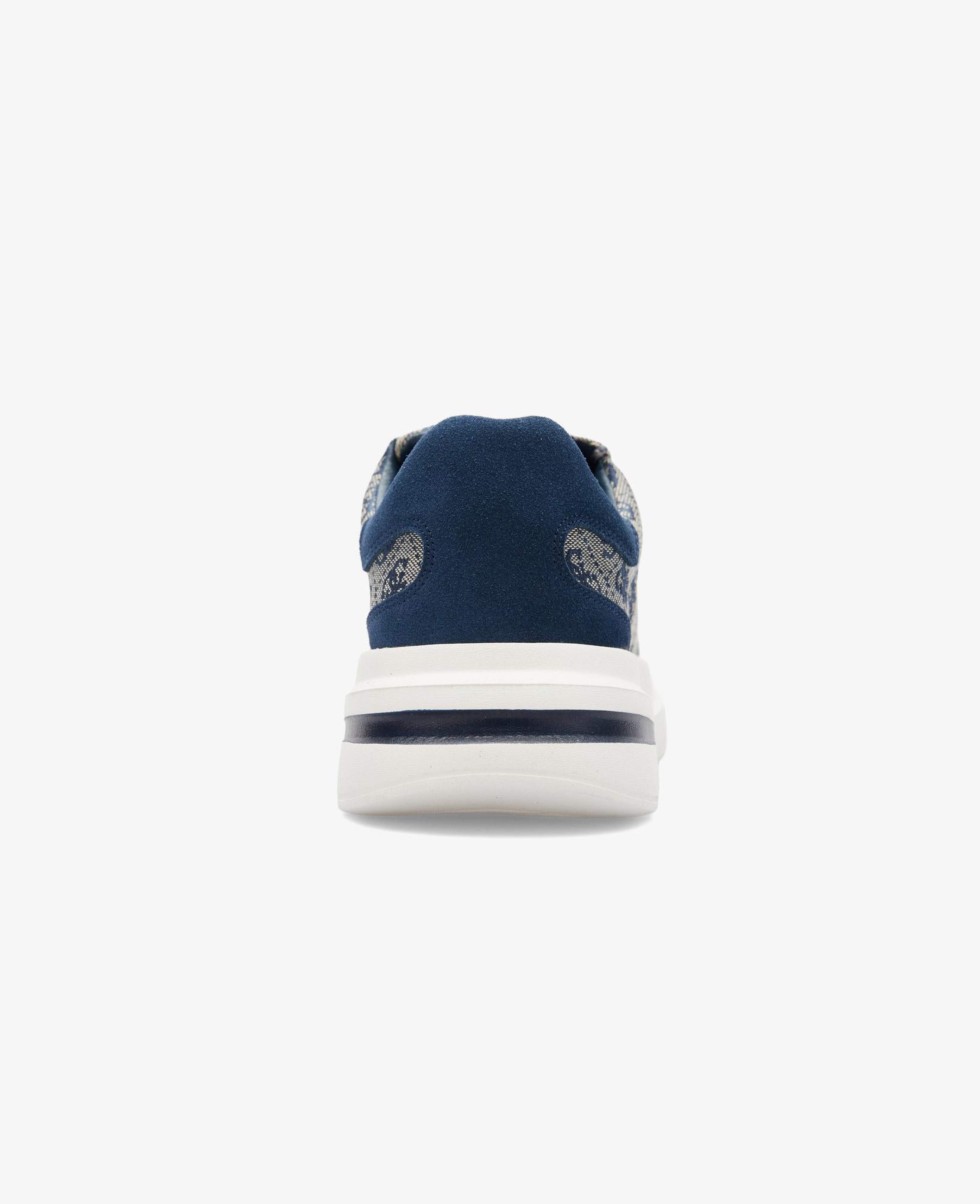 Guess Elba Deri Erkek Mavi Sneaker