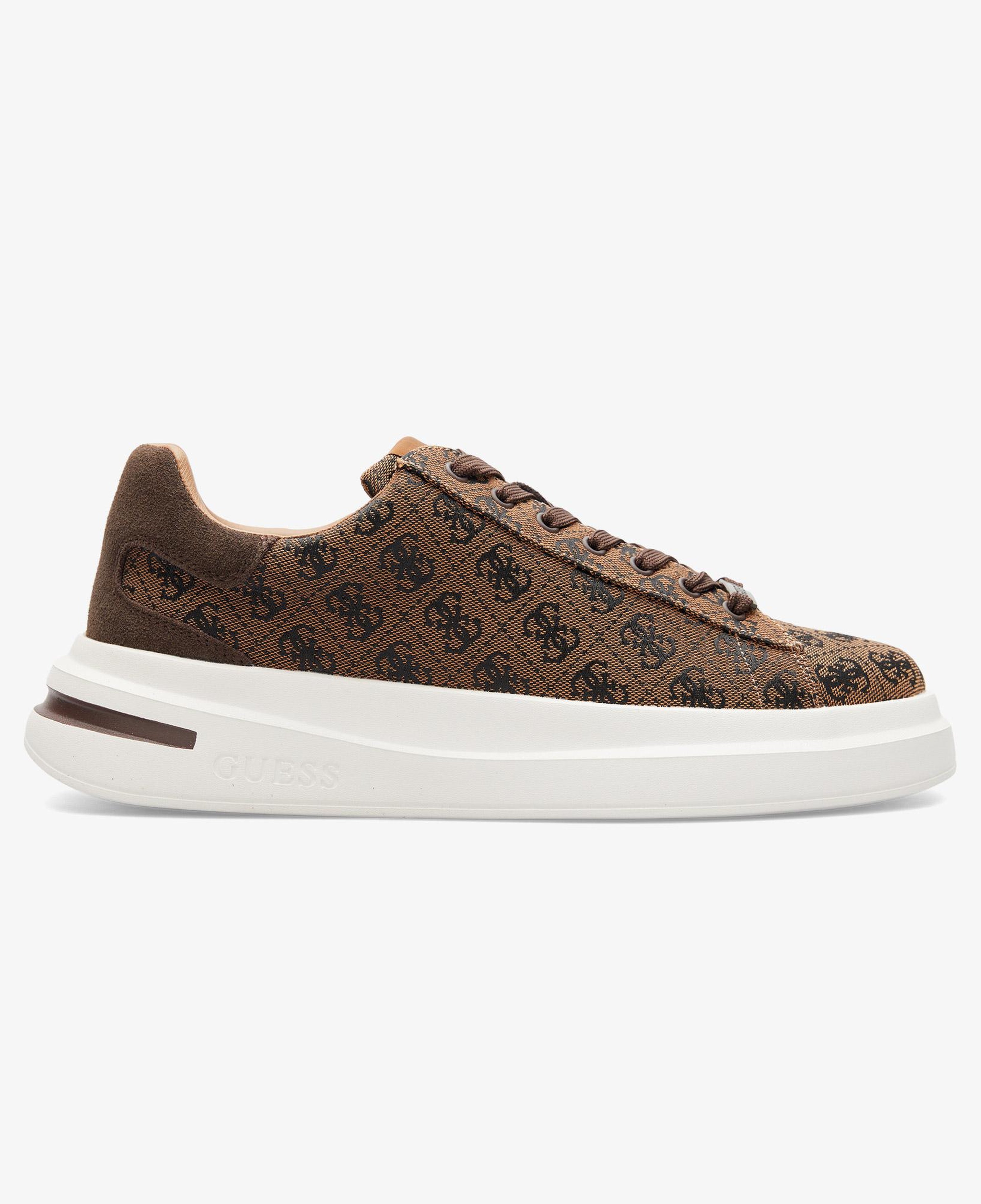 Guess Elba Deri Erkek Kahverengi Sneaker