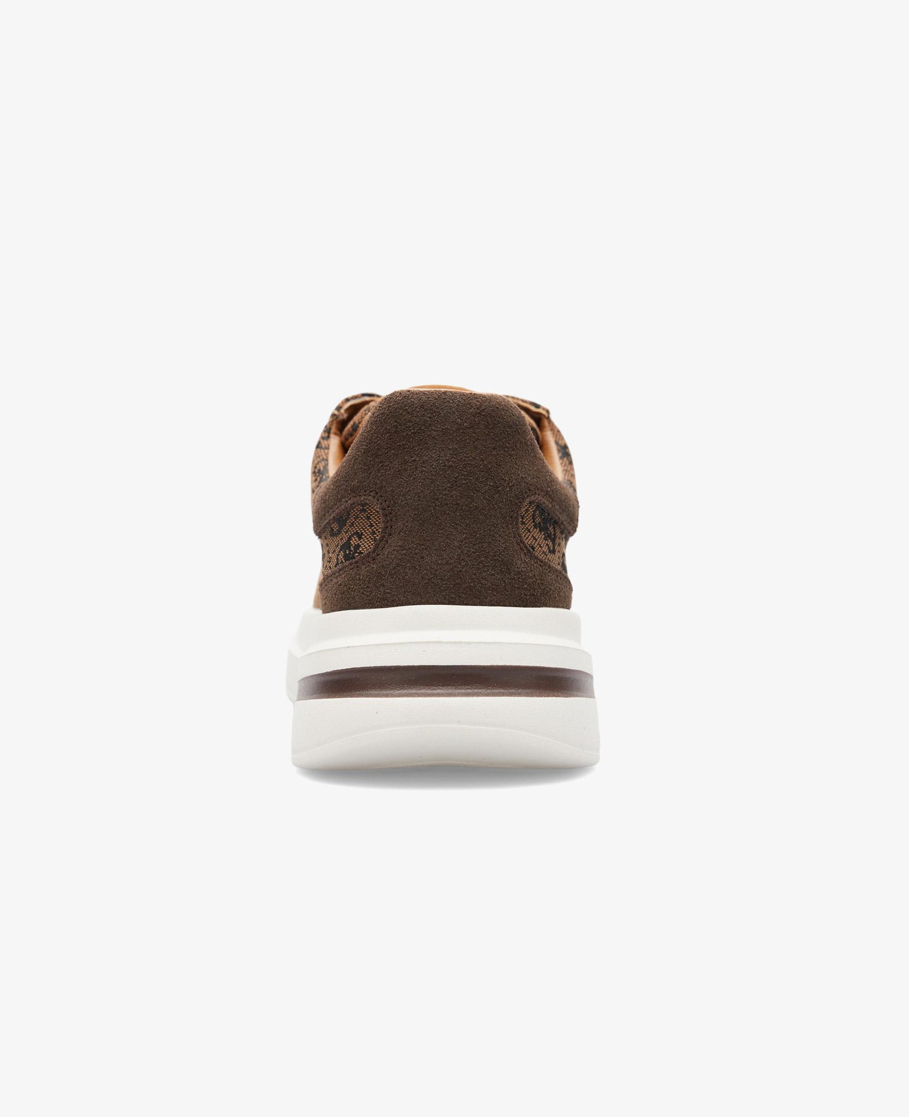 Guess Elba Deri Erkek Kahverengi Sneaker
