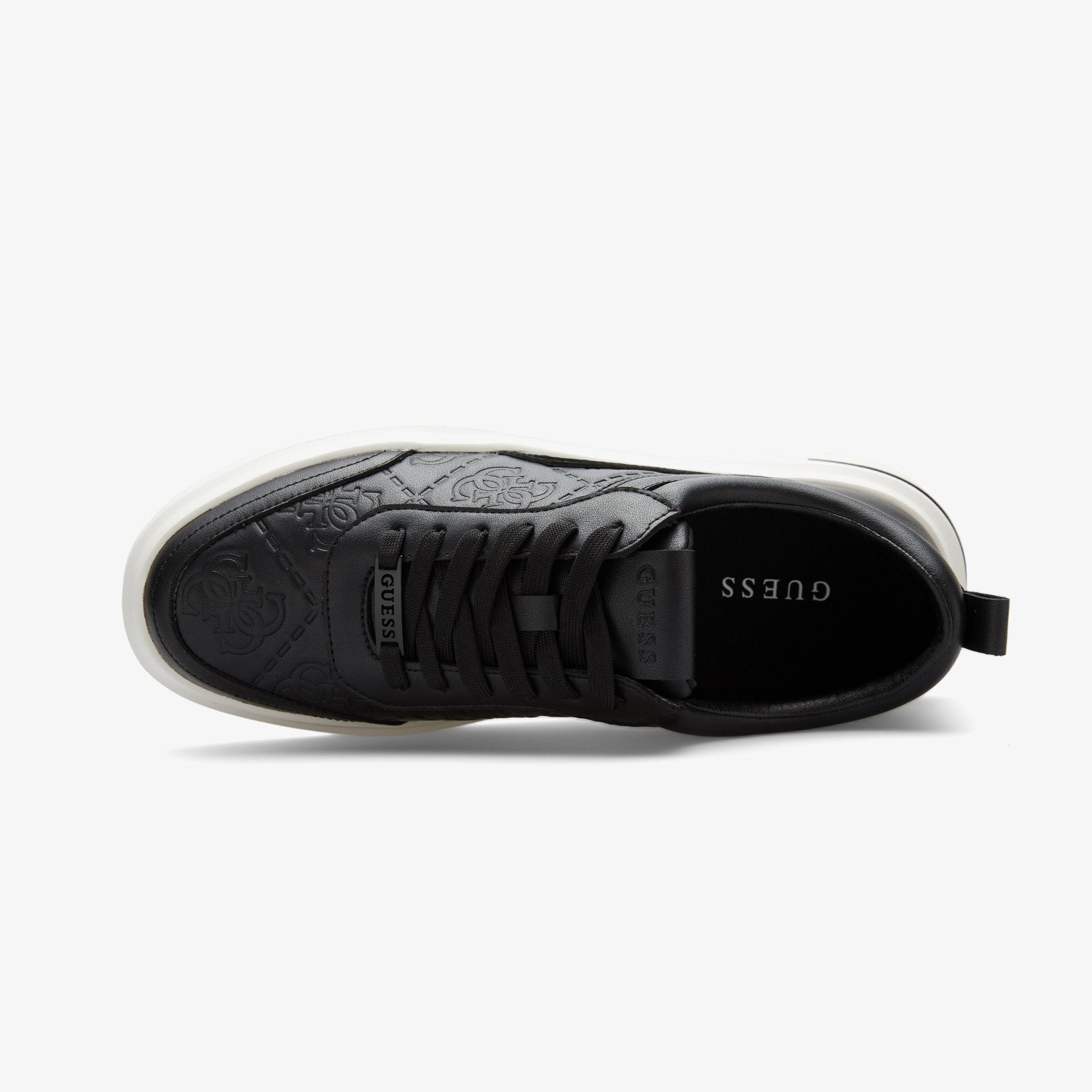 Guess Elba Deri Erkek Siyah Sneaker