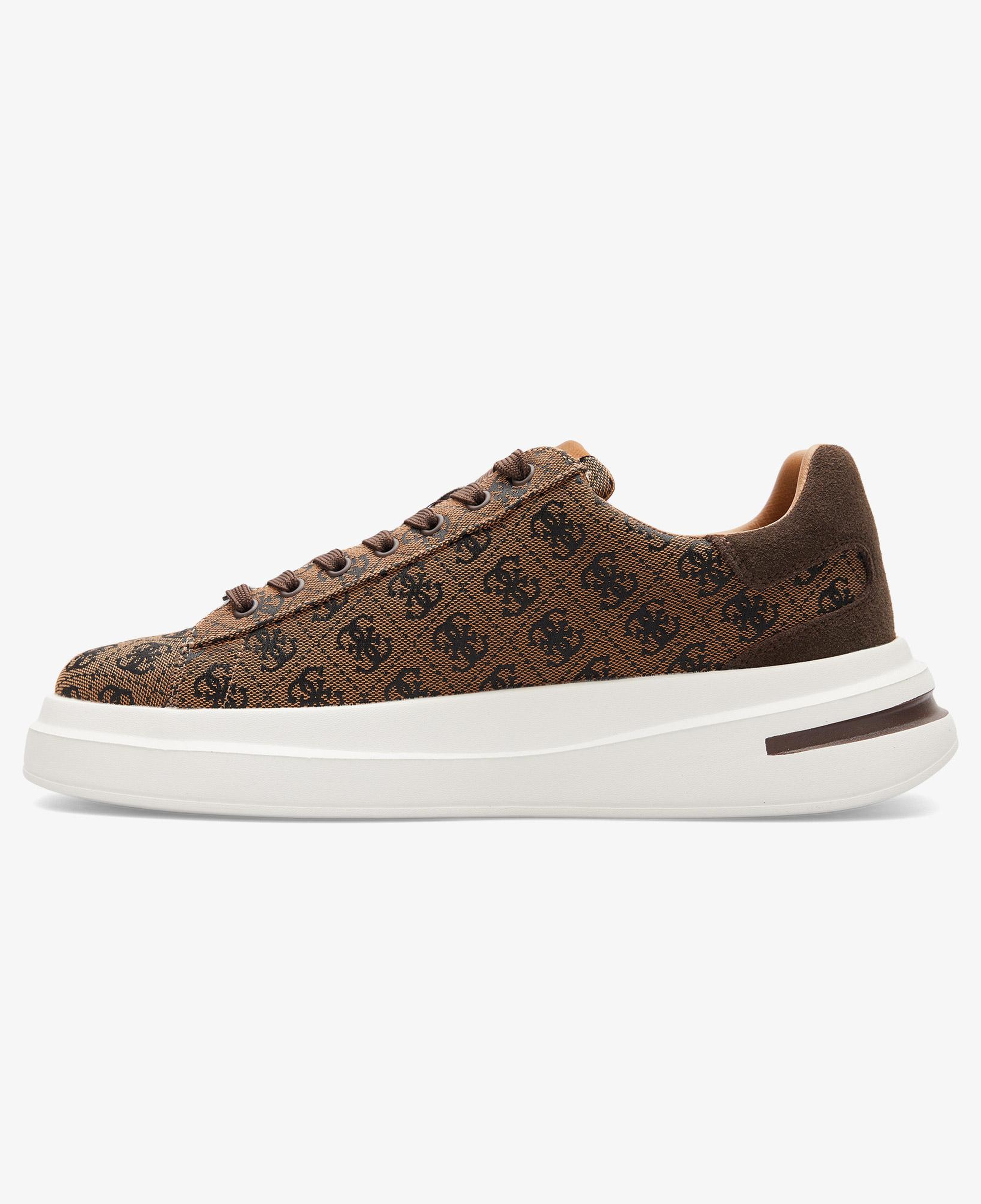 Guess Elba Deri Erkek Kahverengi Sneaker