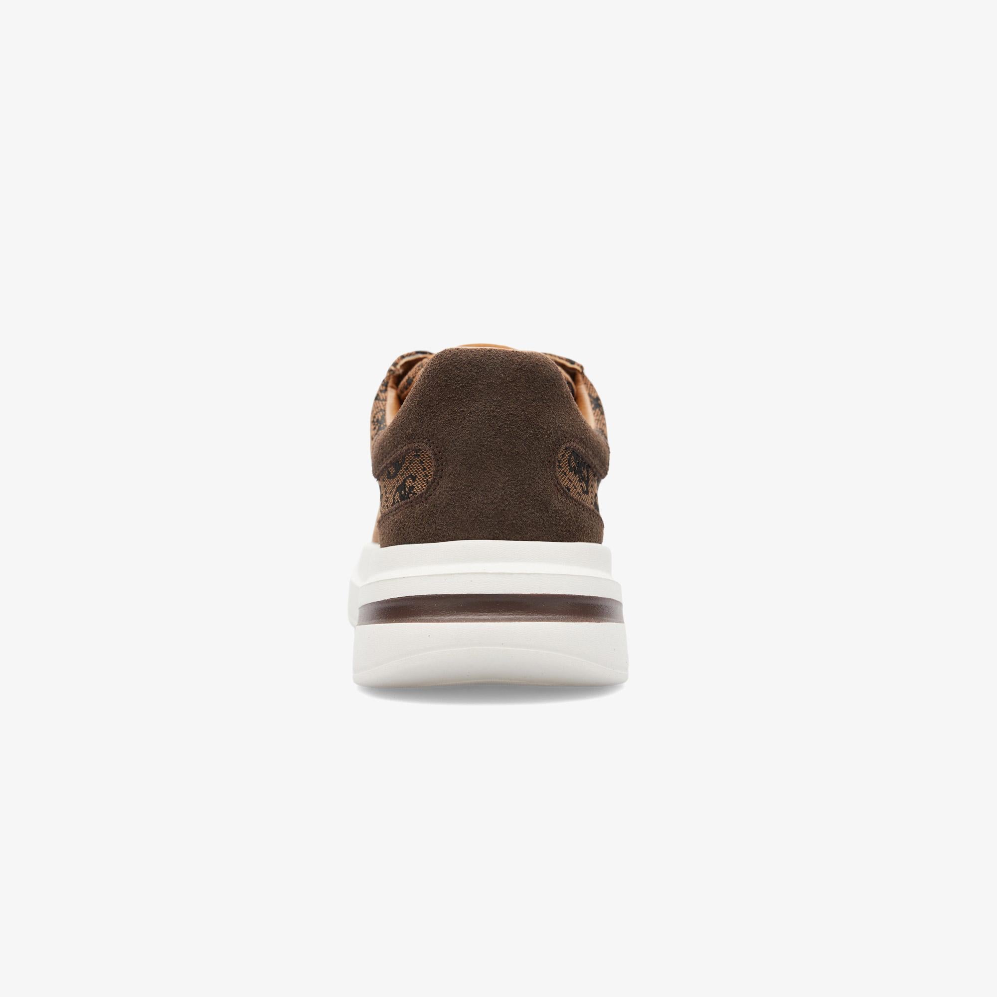 Guess Elba Deri Erkek Kahverengi Sneaker