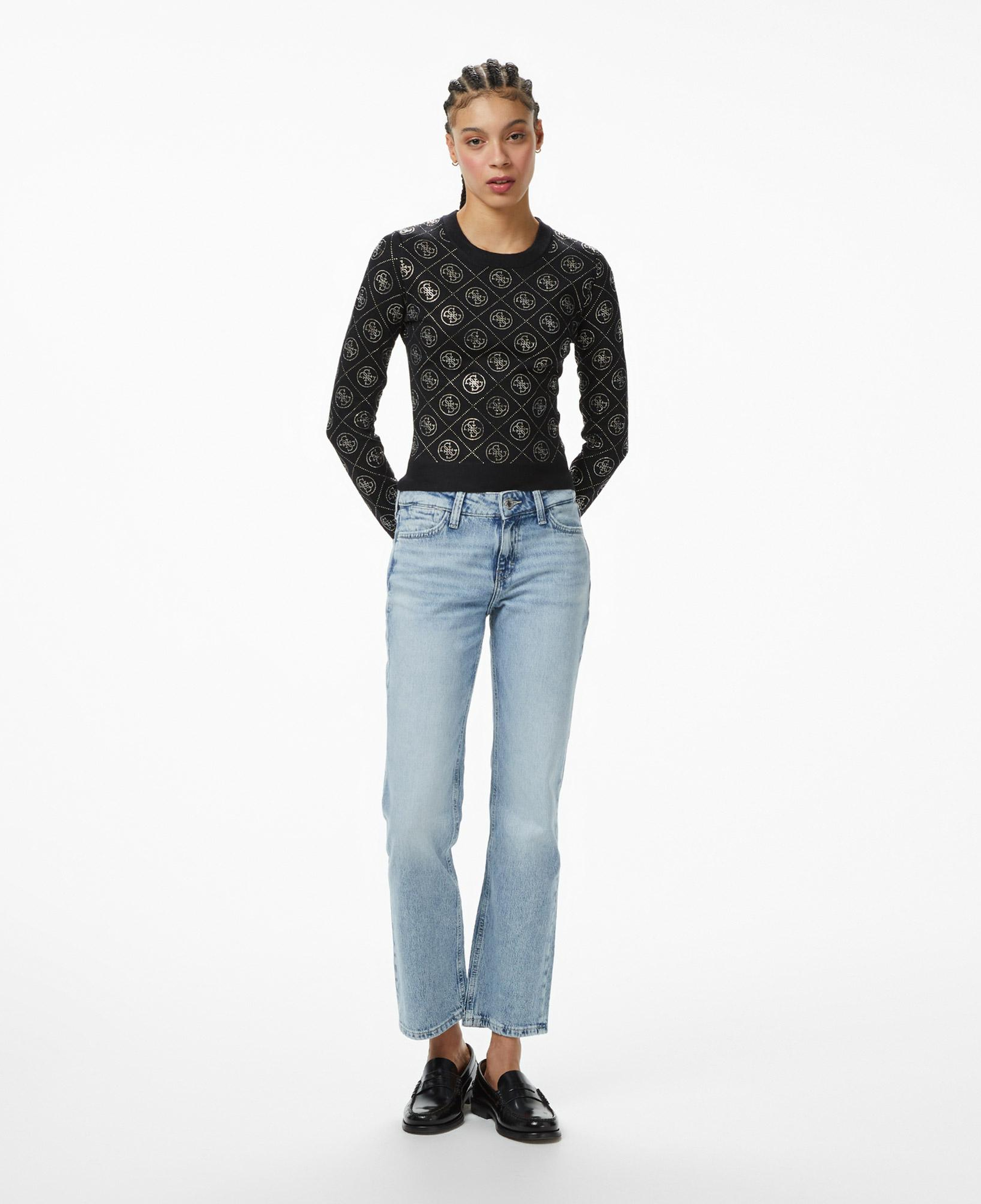 Guess Yarn Yün Karışımlı Kadın Siyah Triko