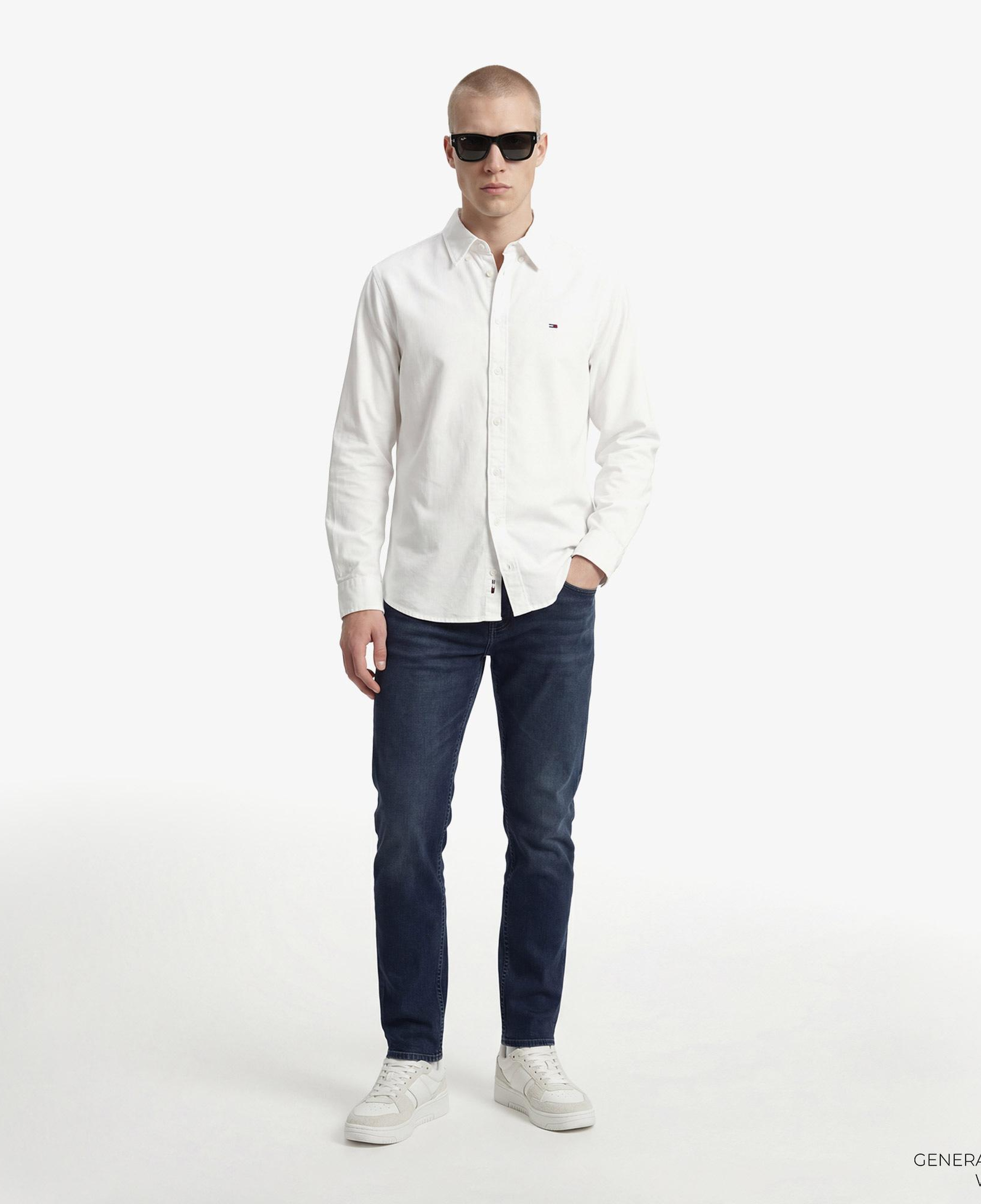 Tommy Hilfiger Denim Essentials Kadın Beyaz Gömlek