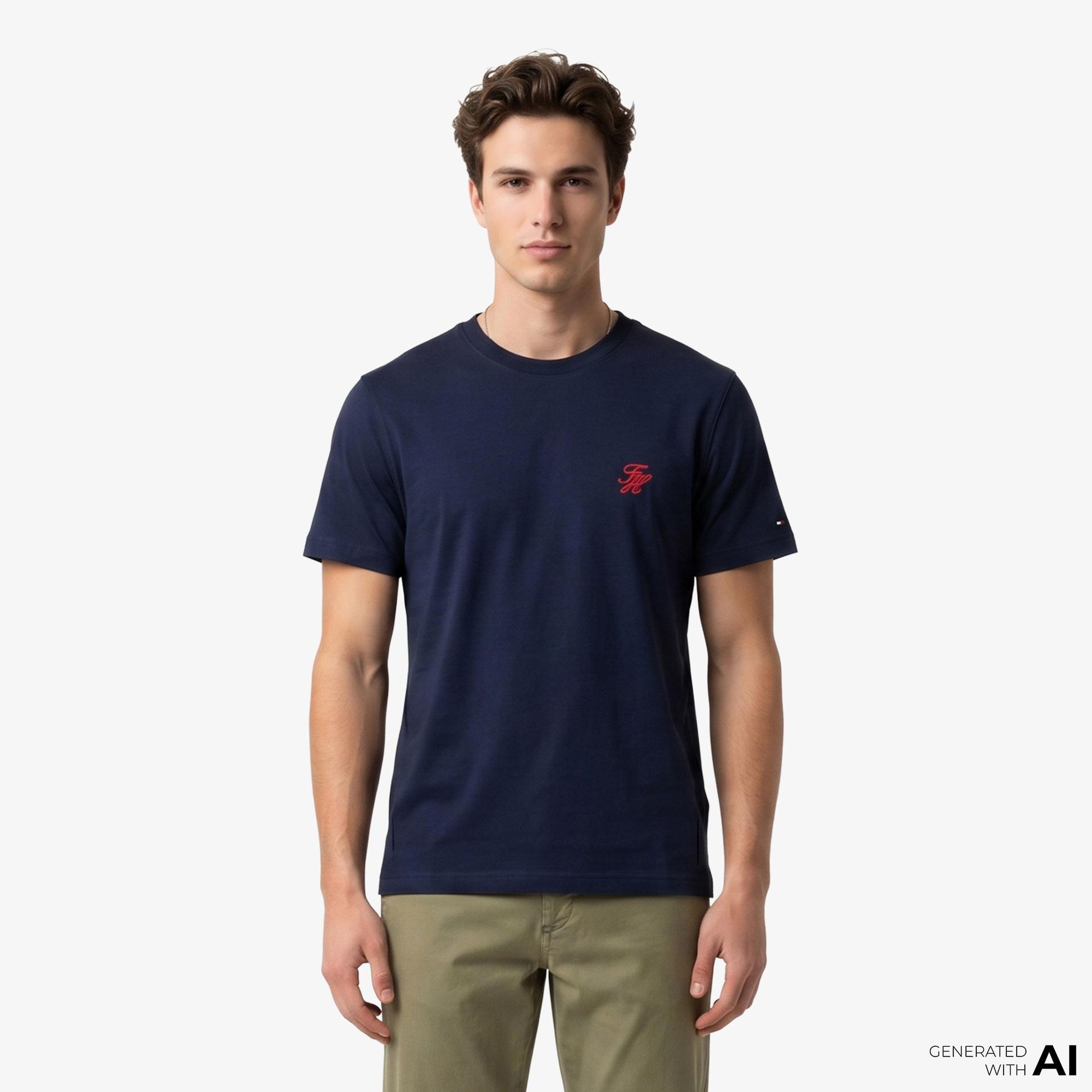 Tommy Hilfiger Swimshop Erkek Lacivert T-Shirt