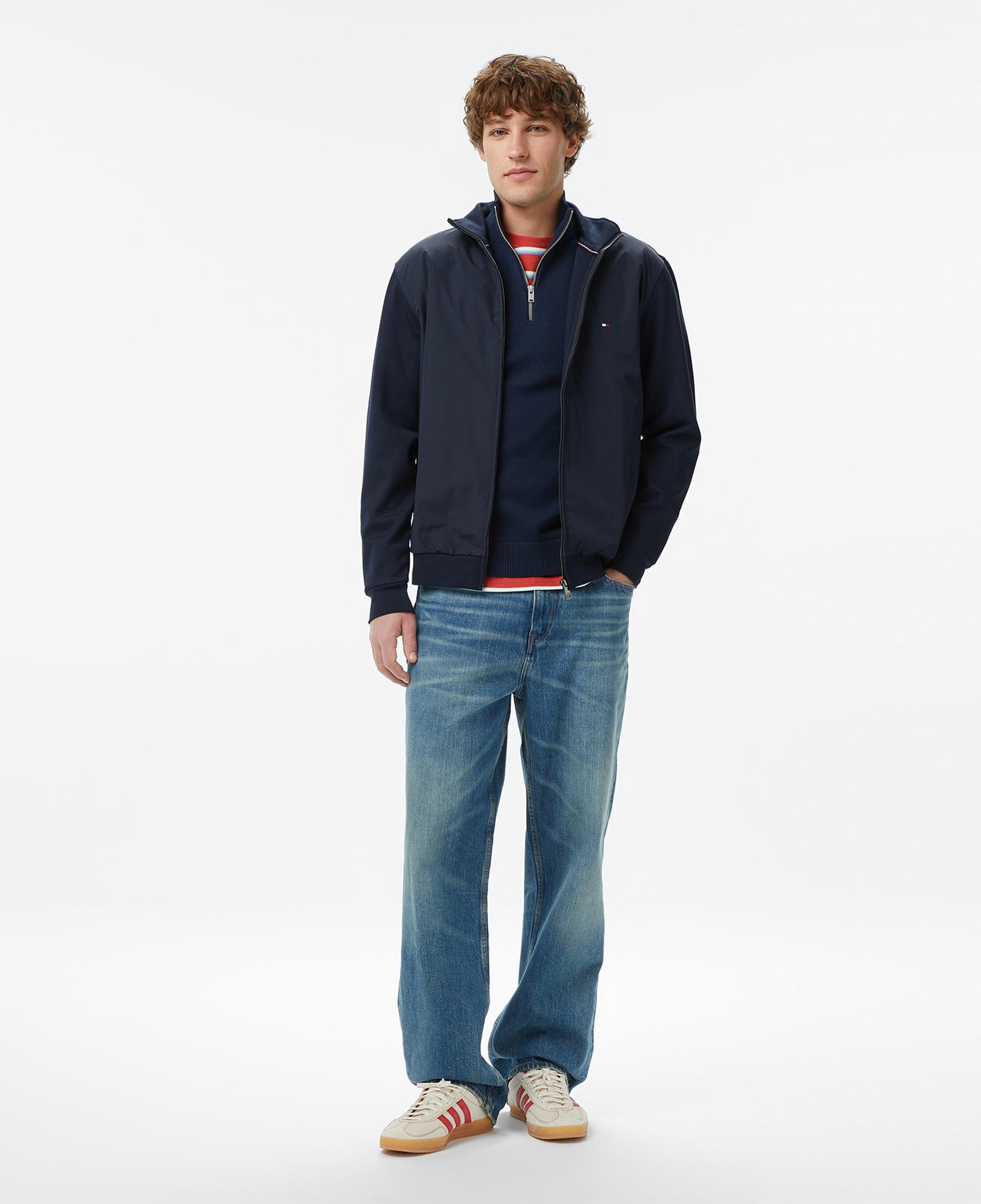 Tommy Hilfiger Elevated Essentials Erkek Lacivert Eşofman Üstü