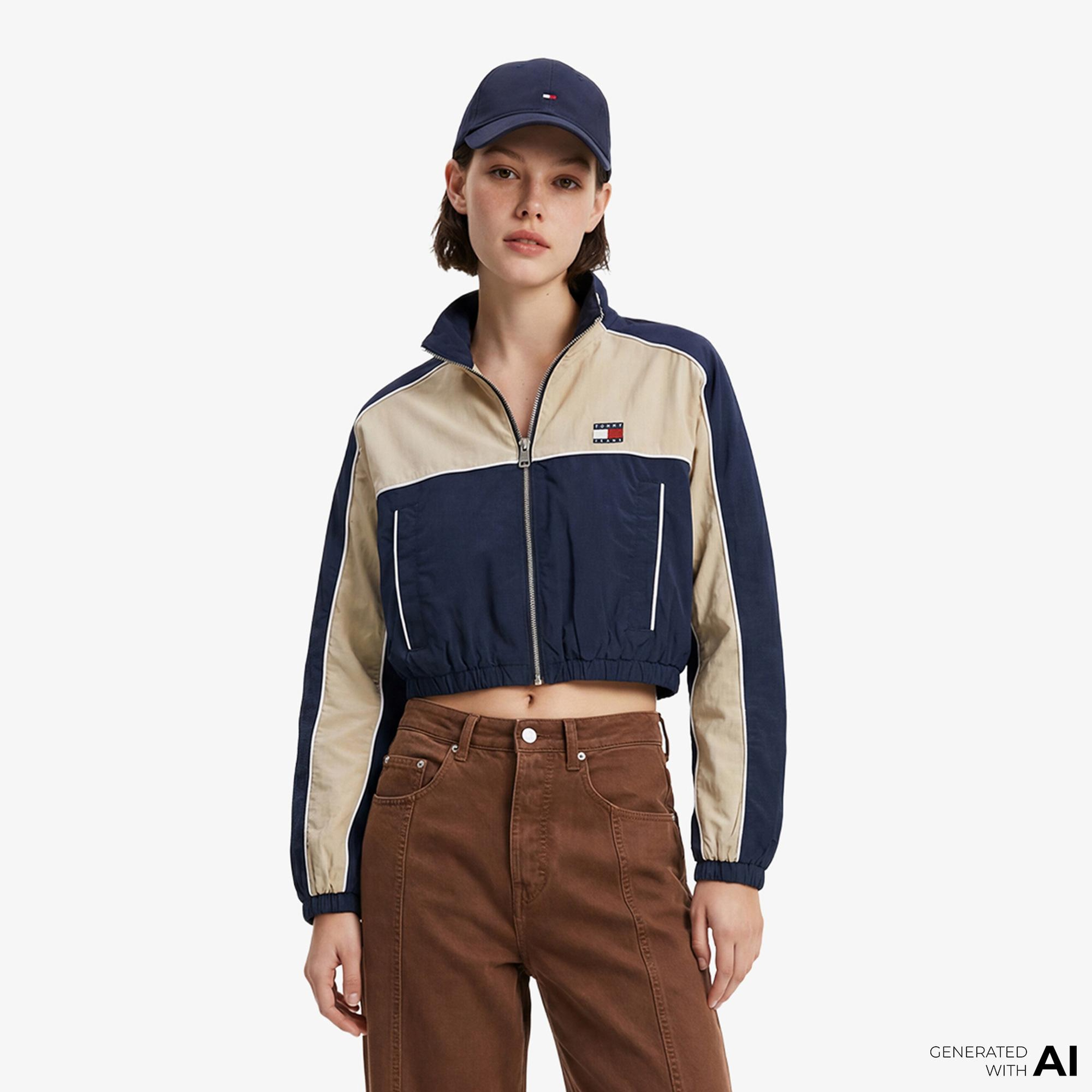 Tommy Hilfiger Badge Kadın Lacivert Ceket
