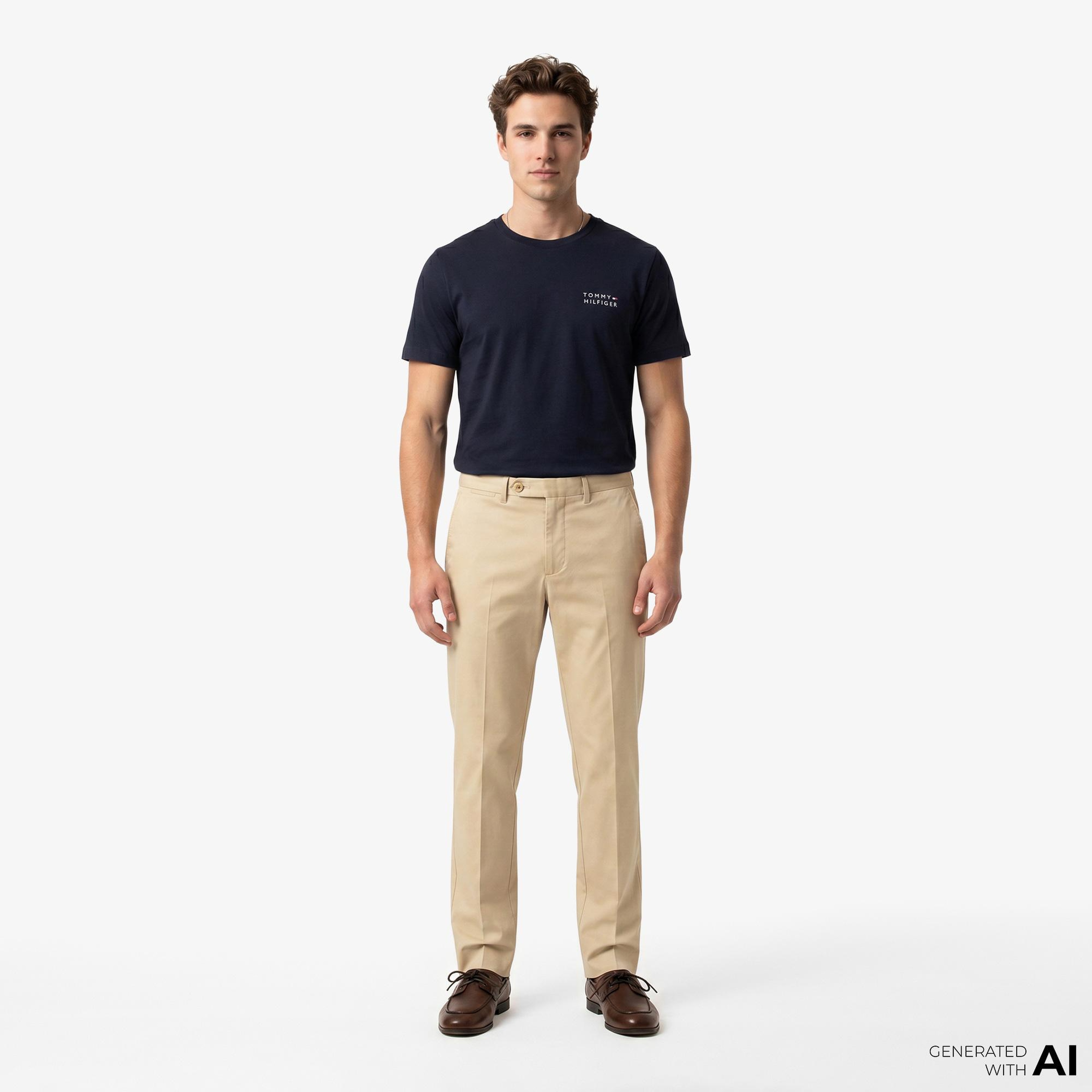 Tommy Hilfiger Brand Love Erkek Lacivert T-Shirt