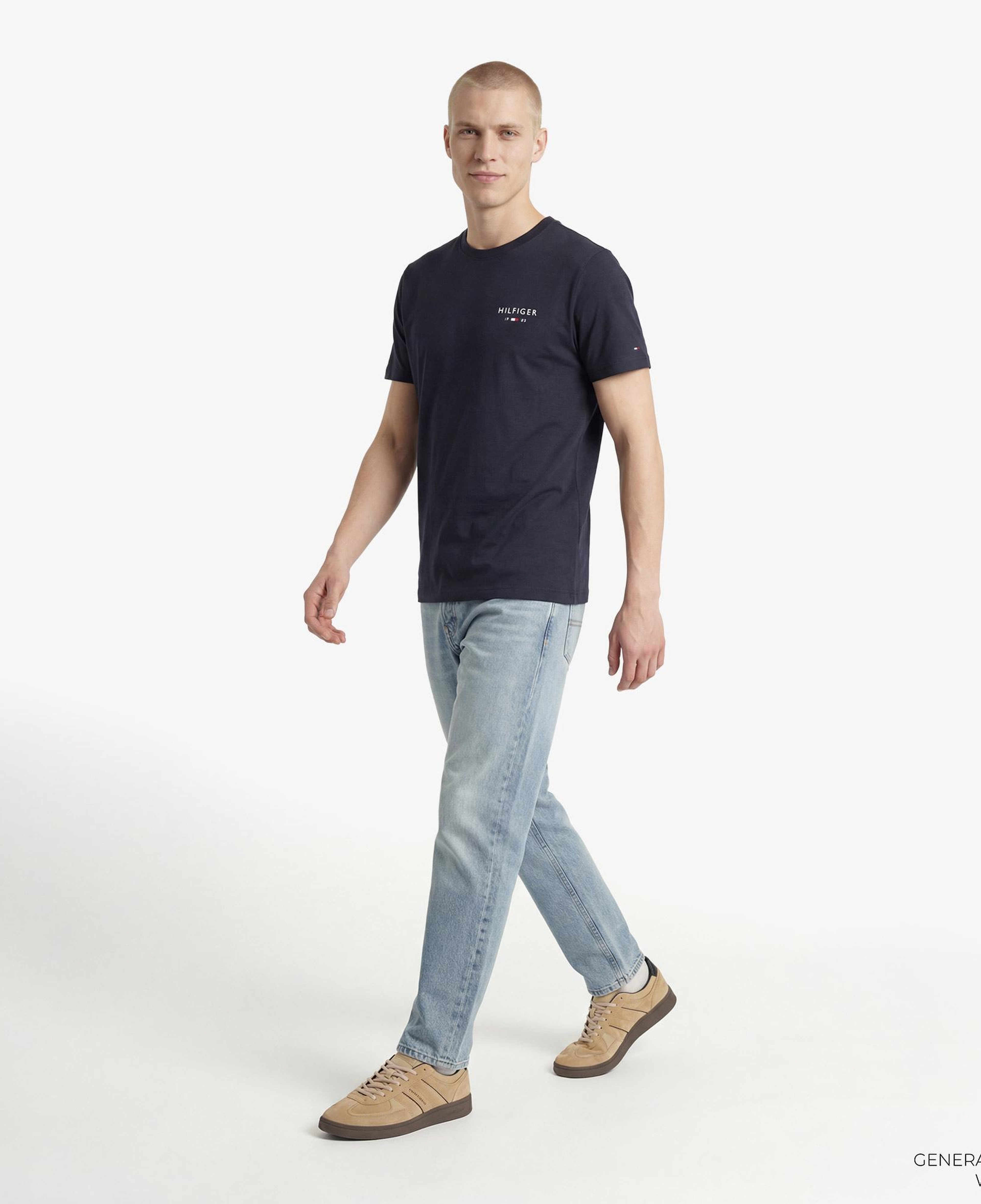 Tommy Hilfiger Brand Love Graphic Erkek Lacivert T-Shirt