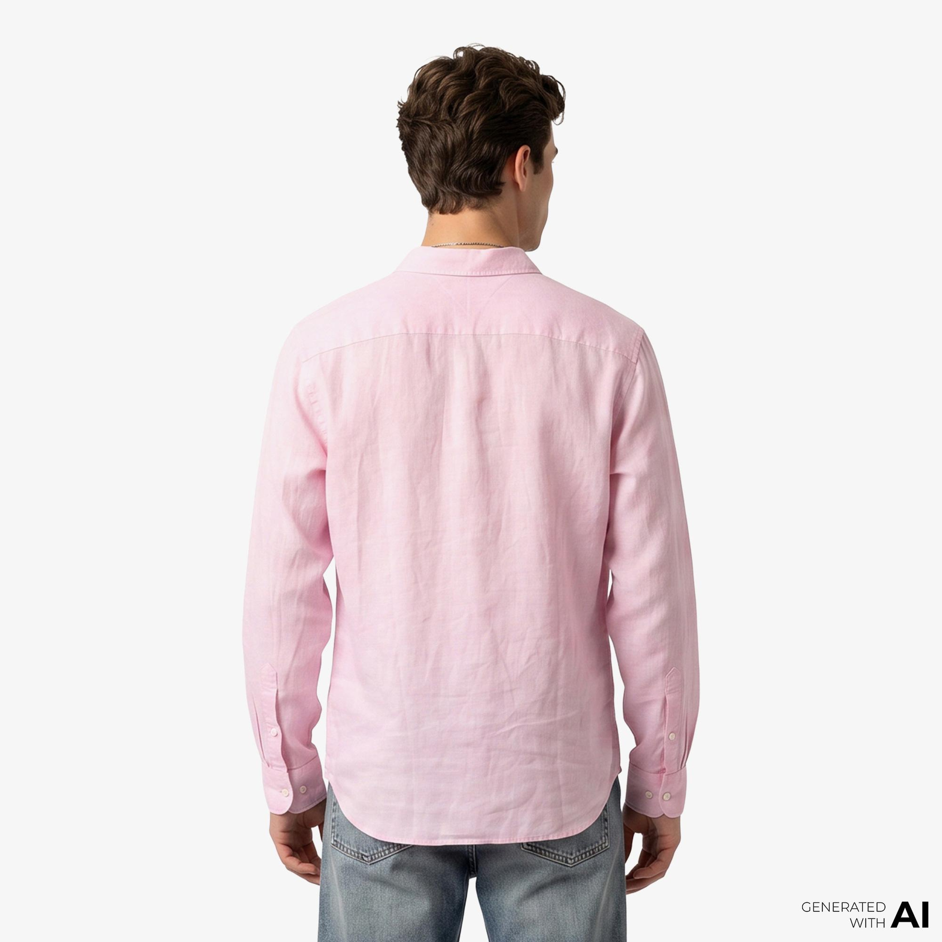 Tommy Hilfiger Seasonal Quality Erkek Pembe Gömlek