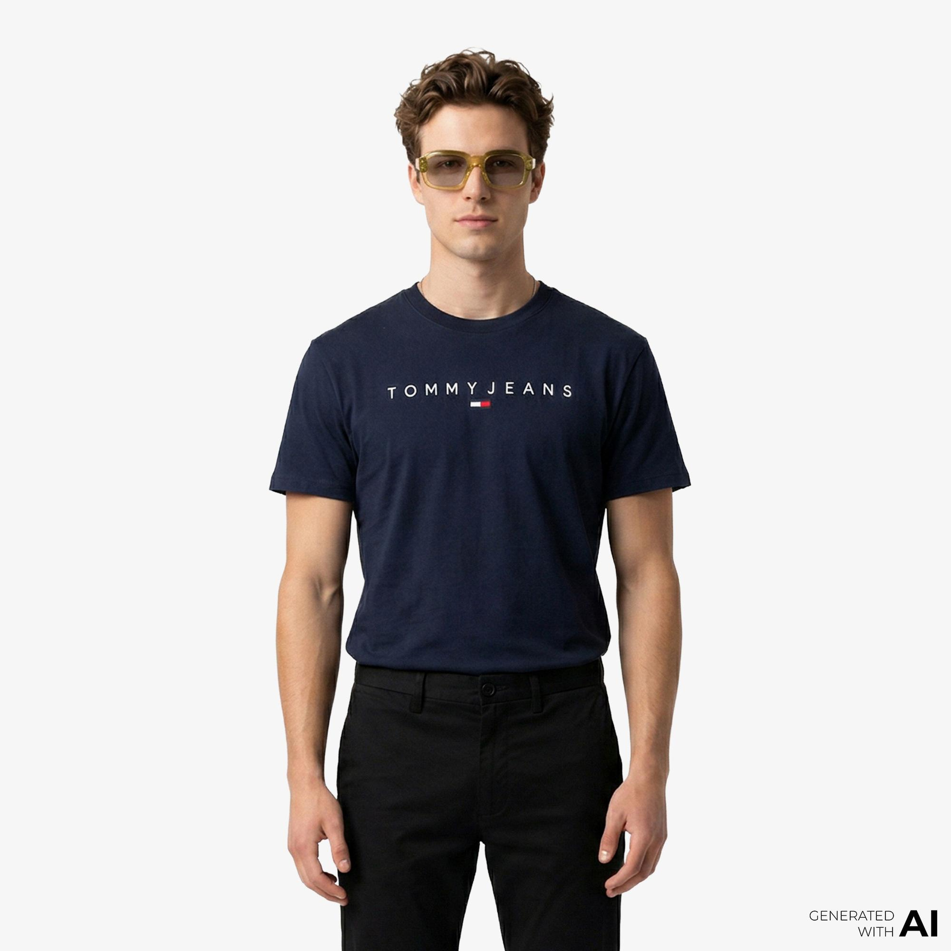 Tommy Hilfiger New Launch Erkek Lacivert T-Shirt