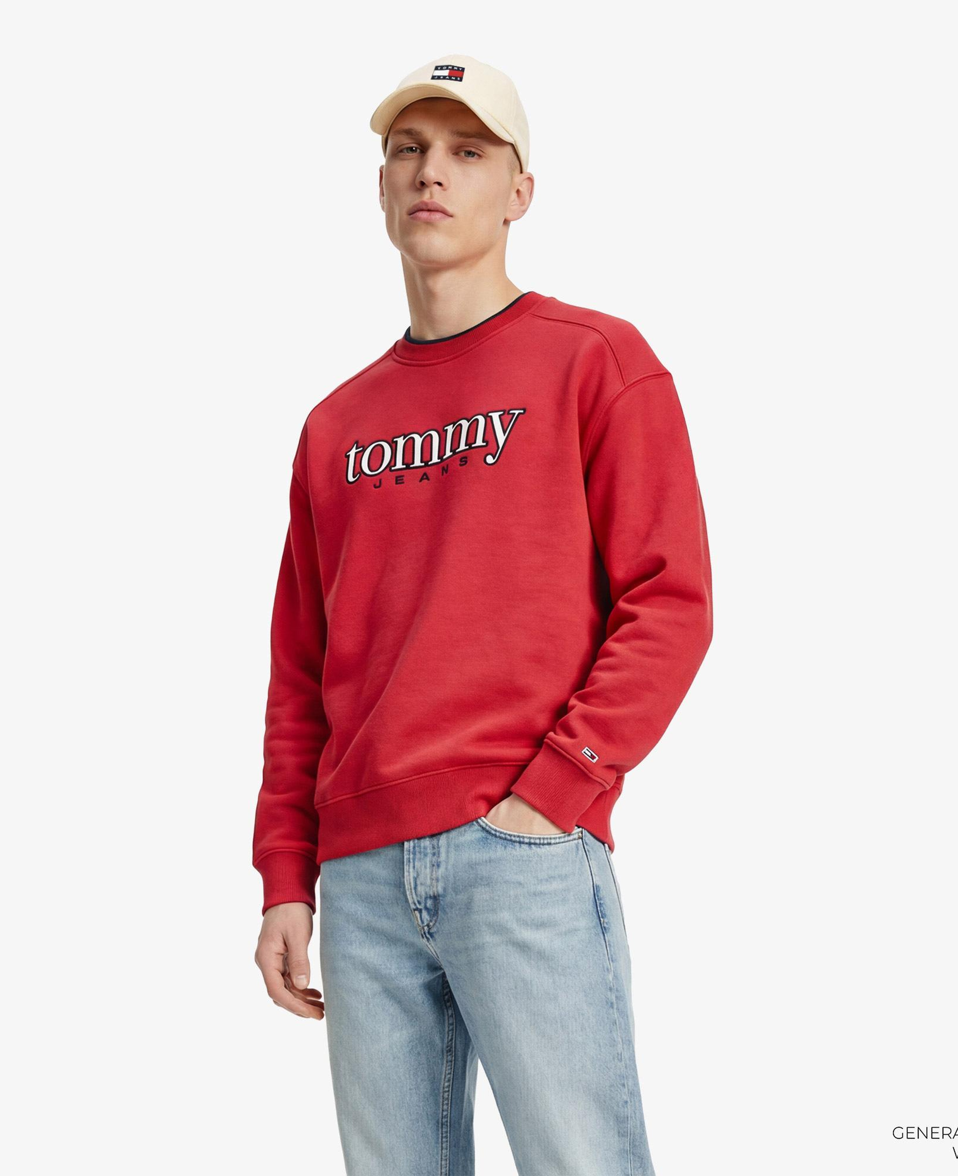 Tommy Hilfiger Dna Graphics Erkek Kırmızı Sweatshirt