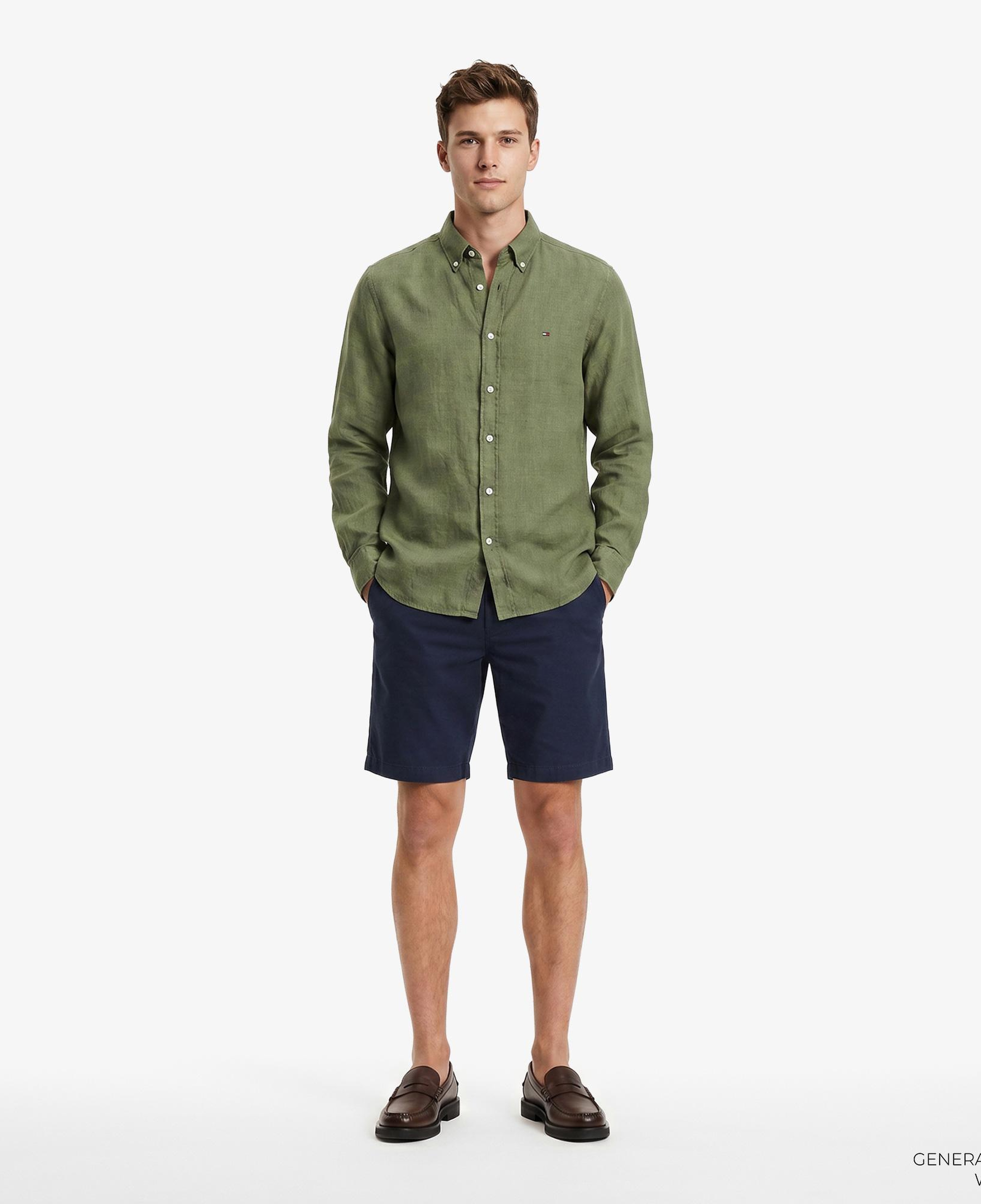 Tommy Hilfiger Seasonal Quality Erkek Yeşil Gömlek