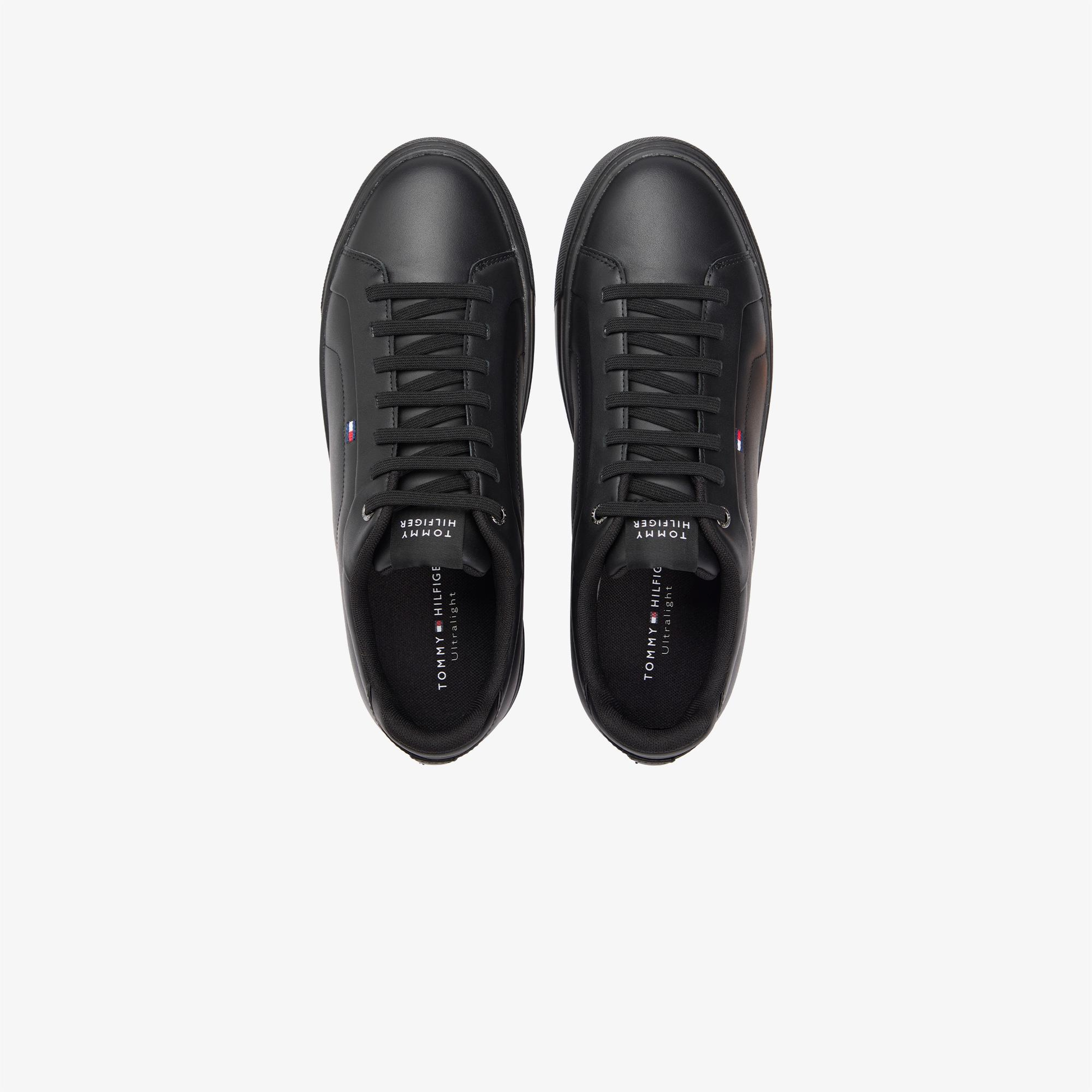 Tommy Hilfiger Icon Court Erkek Siyah Sneaker