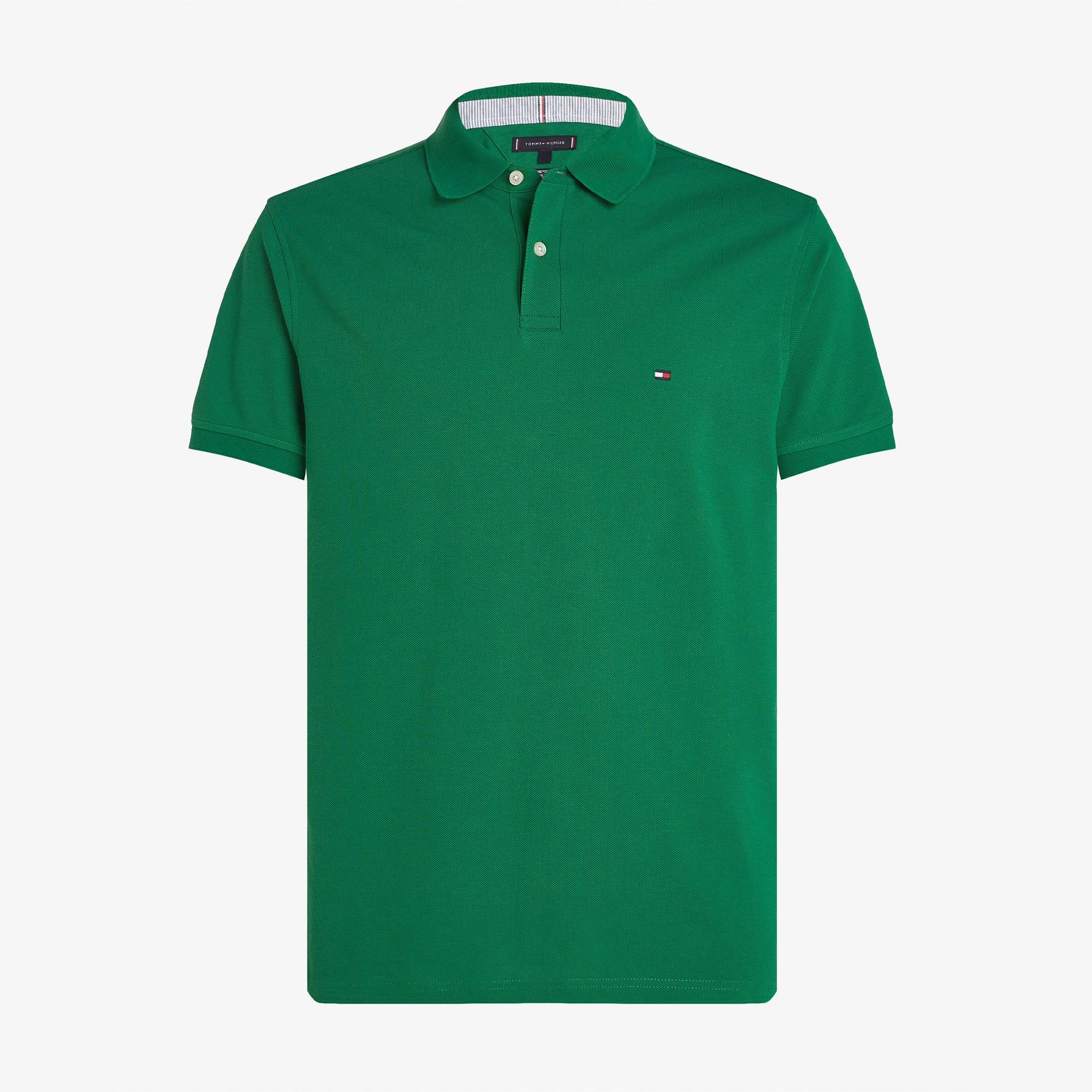 Tommy Hilfiger Nos Erkek Yeşil Polo Yaka T-Shirt