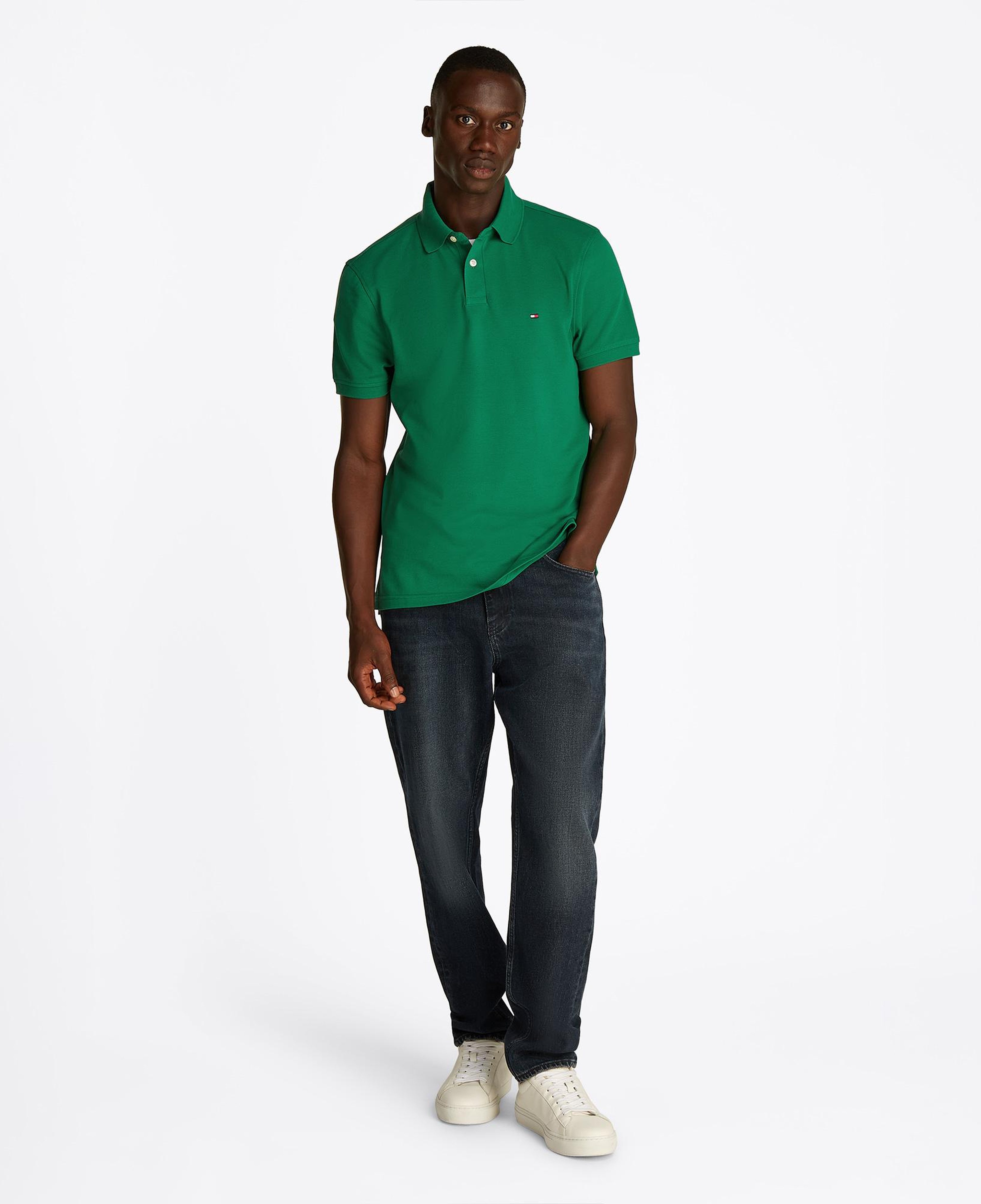 Tommy Hilfiger Nos Erkek Yeşil Polo Yaka T-Shirt