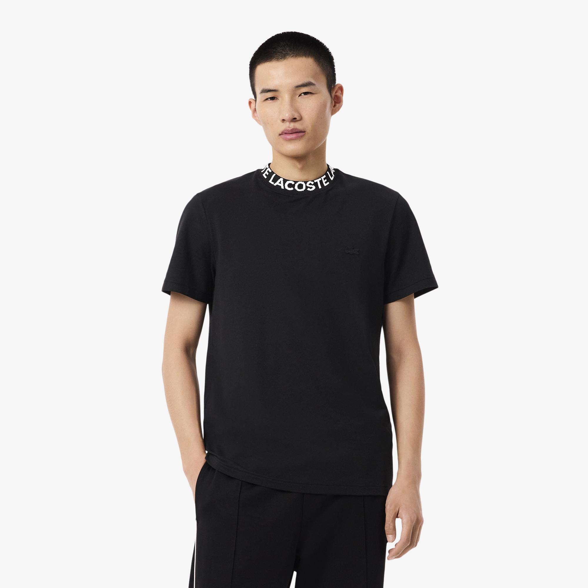Lacoste Erkek Regular Fit Bisiklet Yaka Siyah T-Shirt