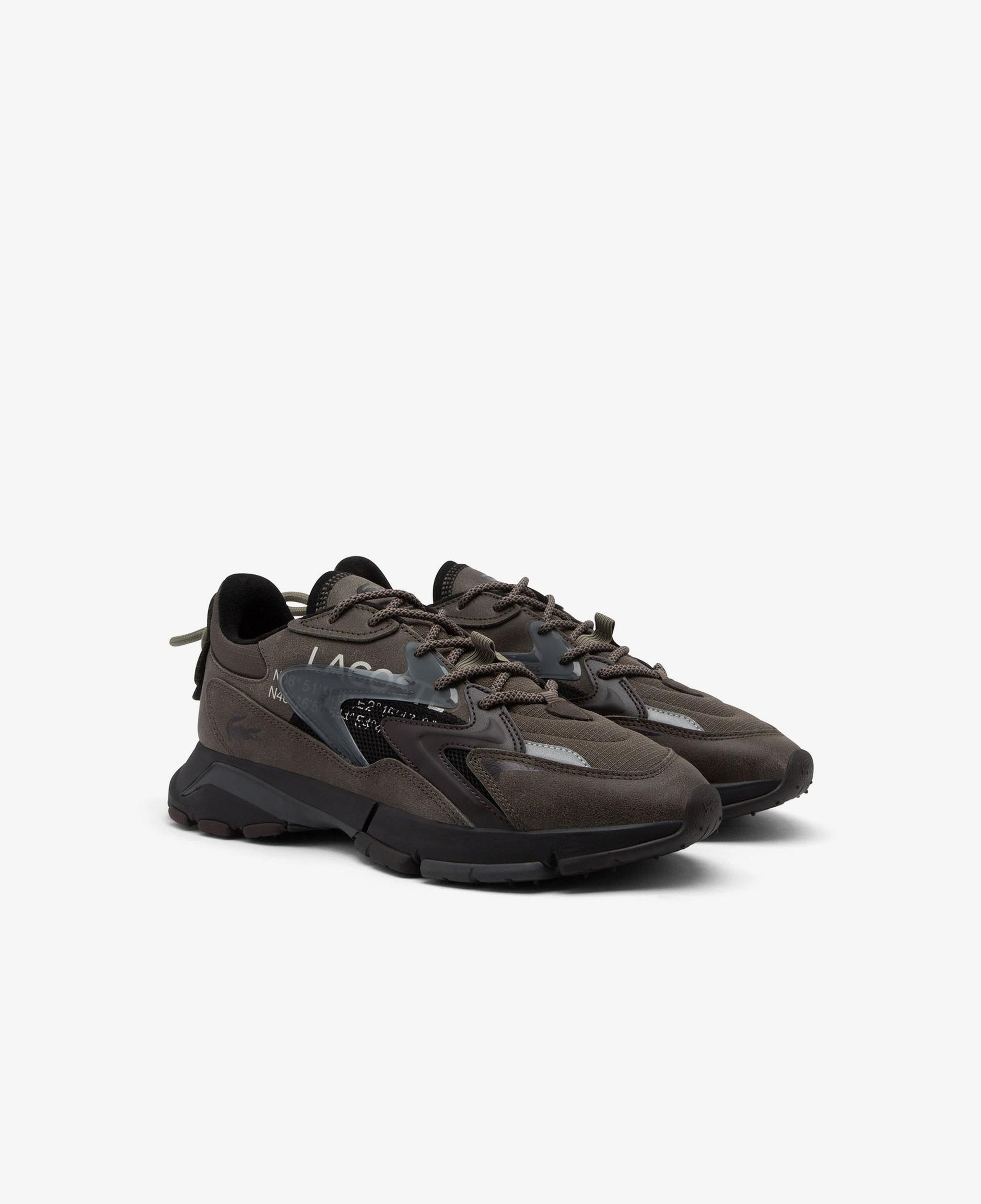 Lacoste L003 Neo Tech Erkek Koyu Kahverengi Sneaker