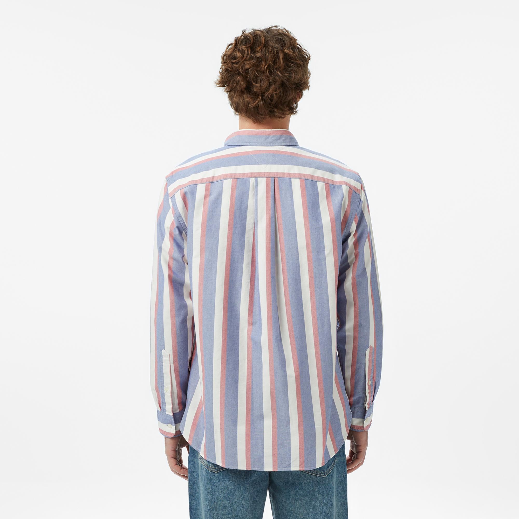 Tommy Hilfiger Seasonal Pattern Erkek Mavi Gömlek