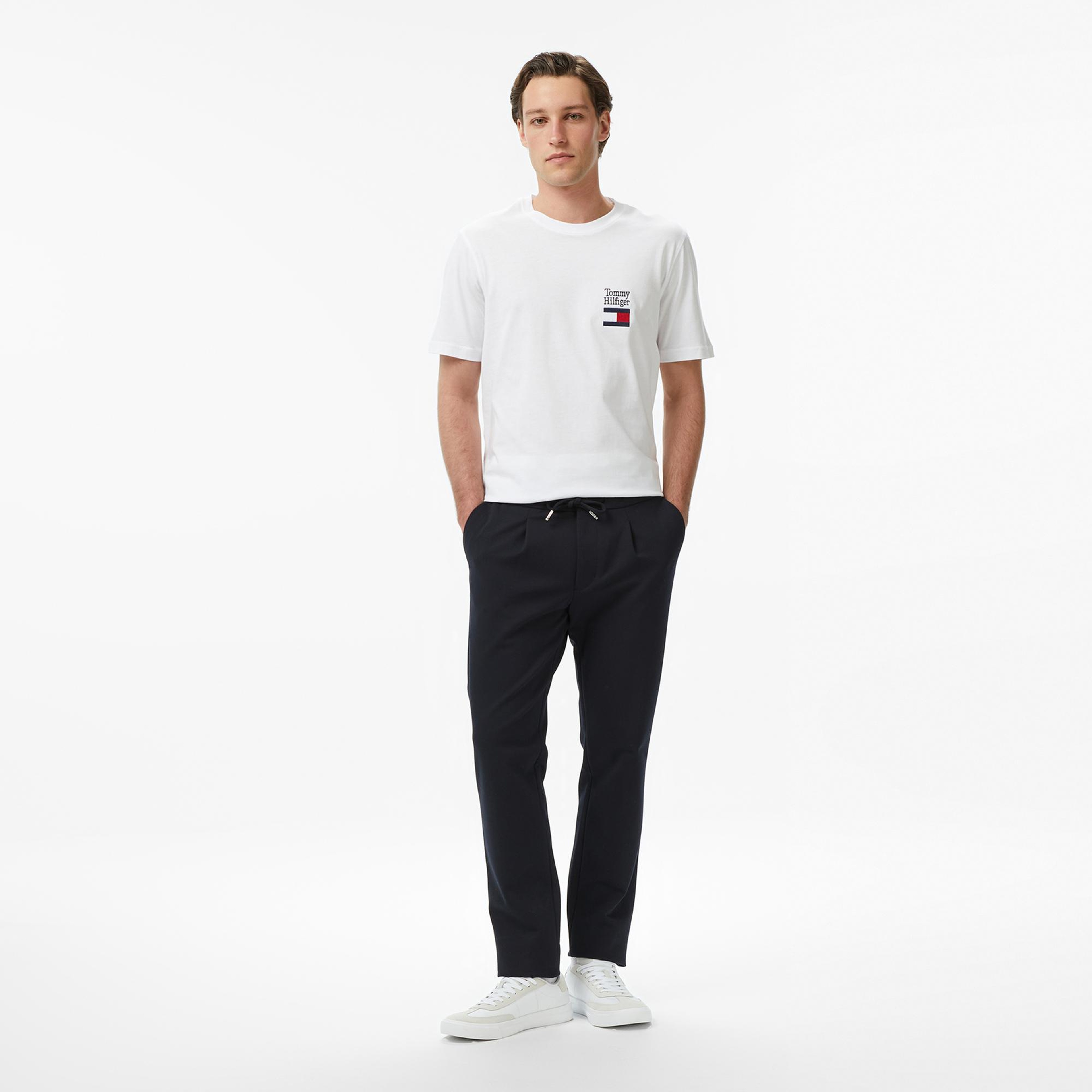 Tommy Hilfiger Brand Love Erkek Beyaz T-Shirt