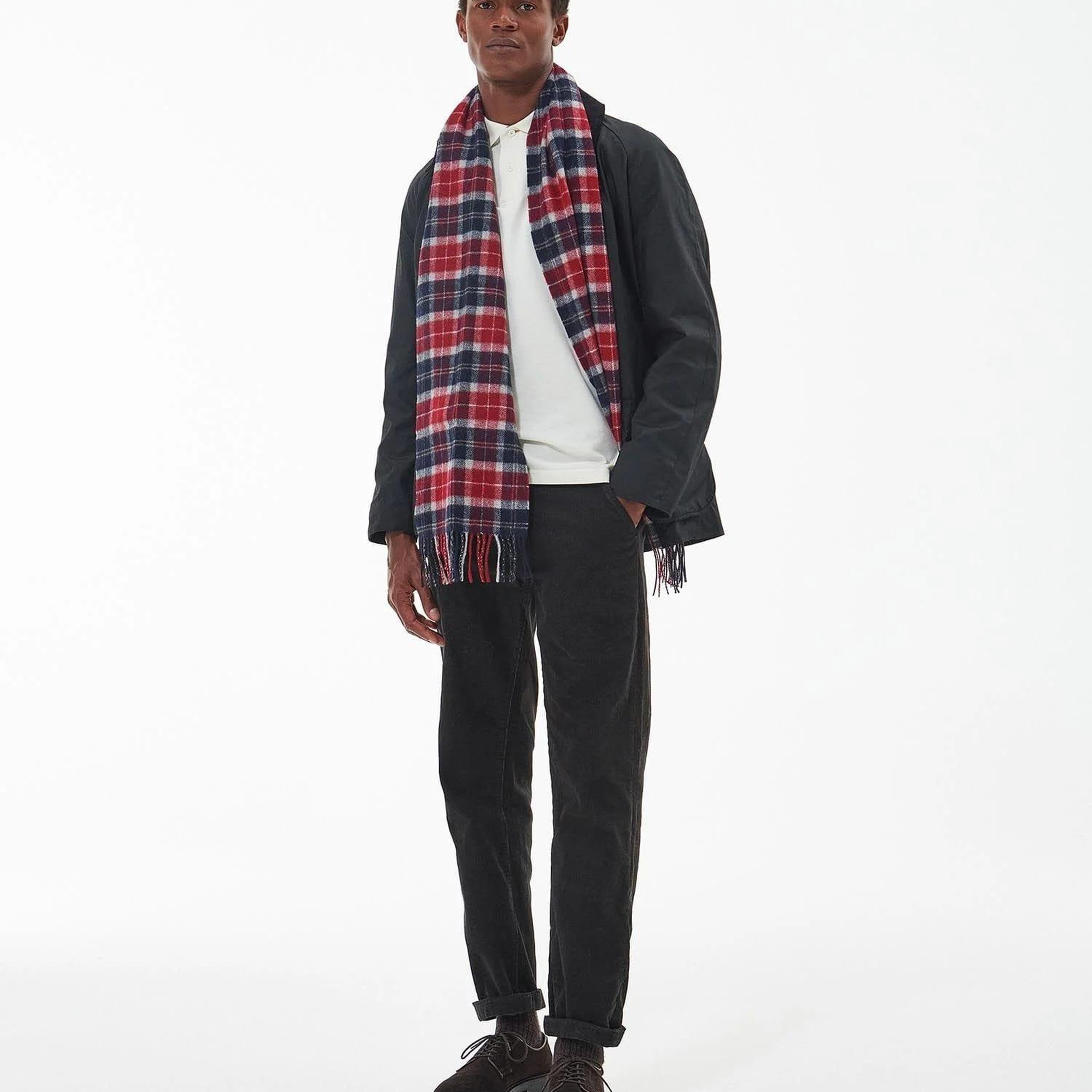 Barbour Unisex Tartan Yün Atkı (%100 Lambswool)