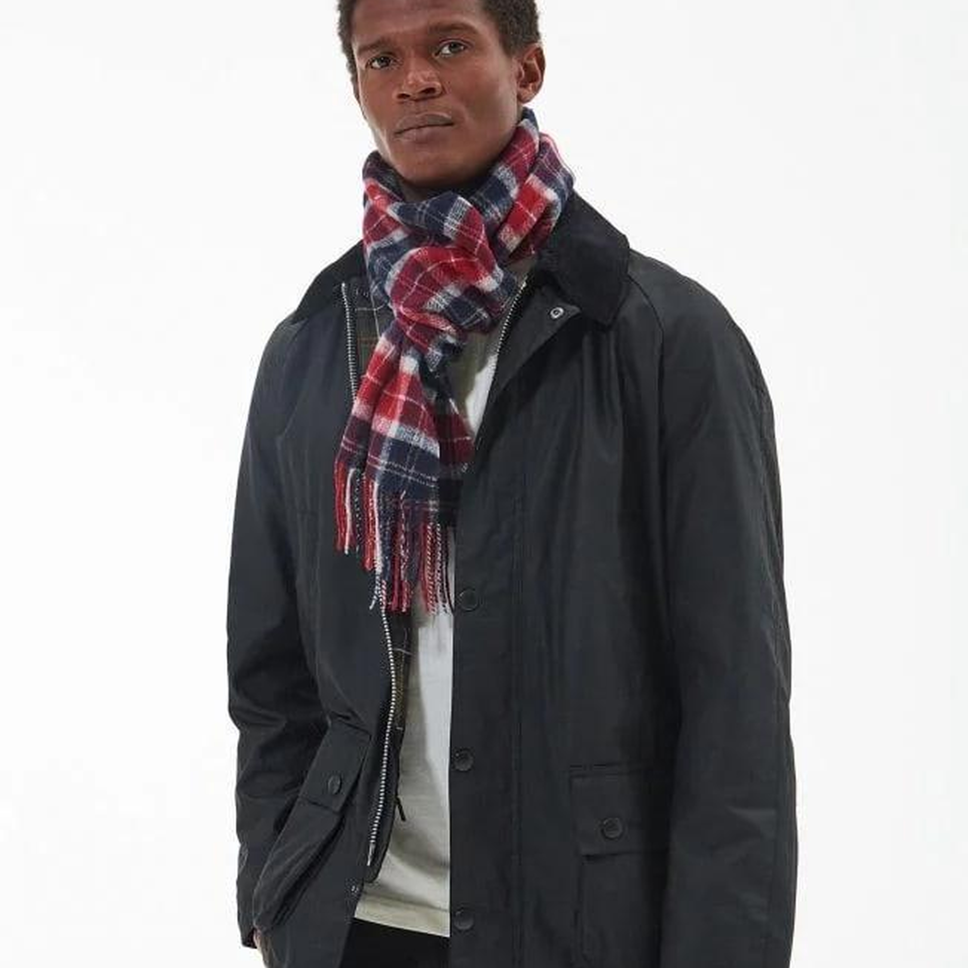 Barbour Unisex Tartan Yün Atkı (%100 Lambswool)