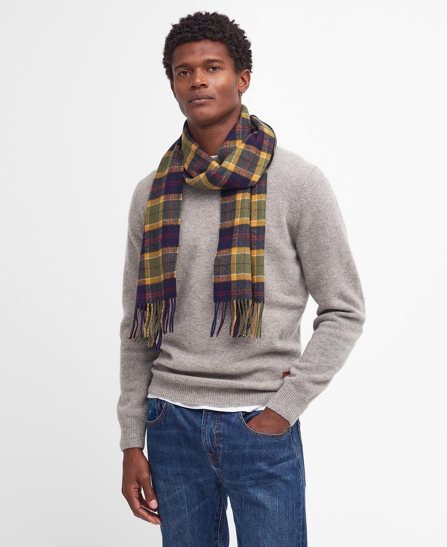 Barbour Unisex Tartan Yün Atkı (%100 Lambswool)