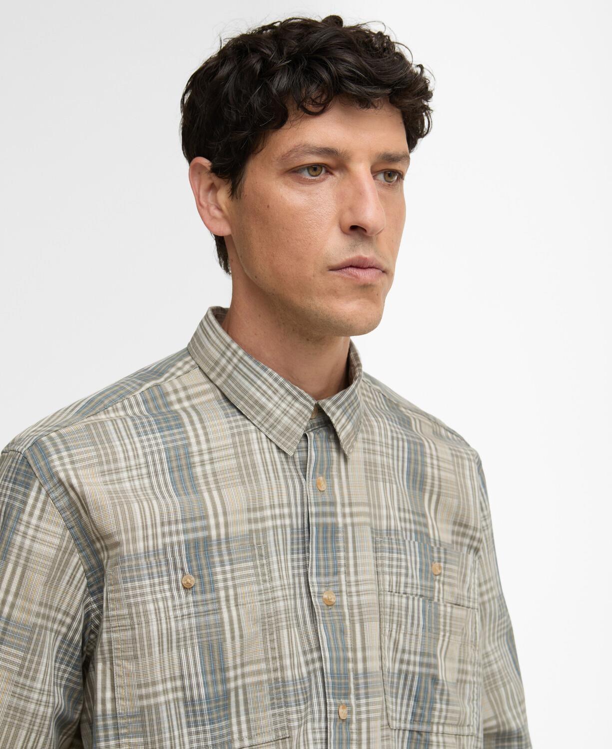 Barbour Maxwell Checked Patch Relaxed Gömlek