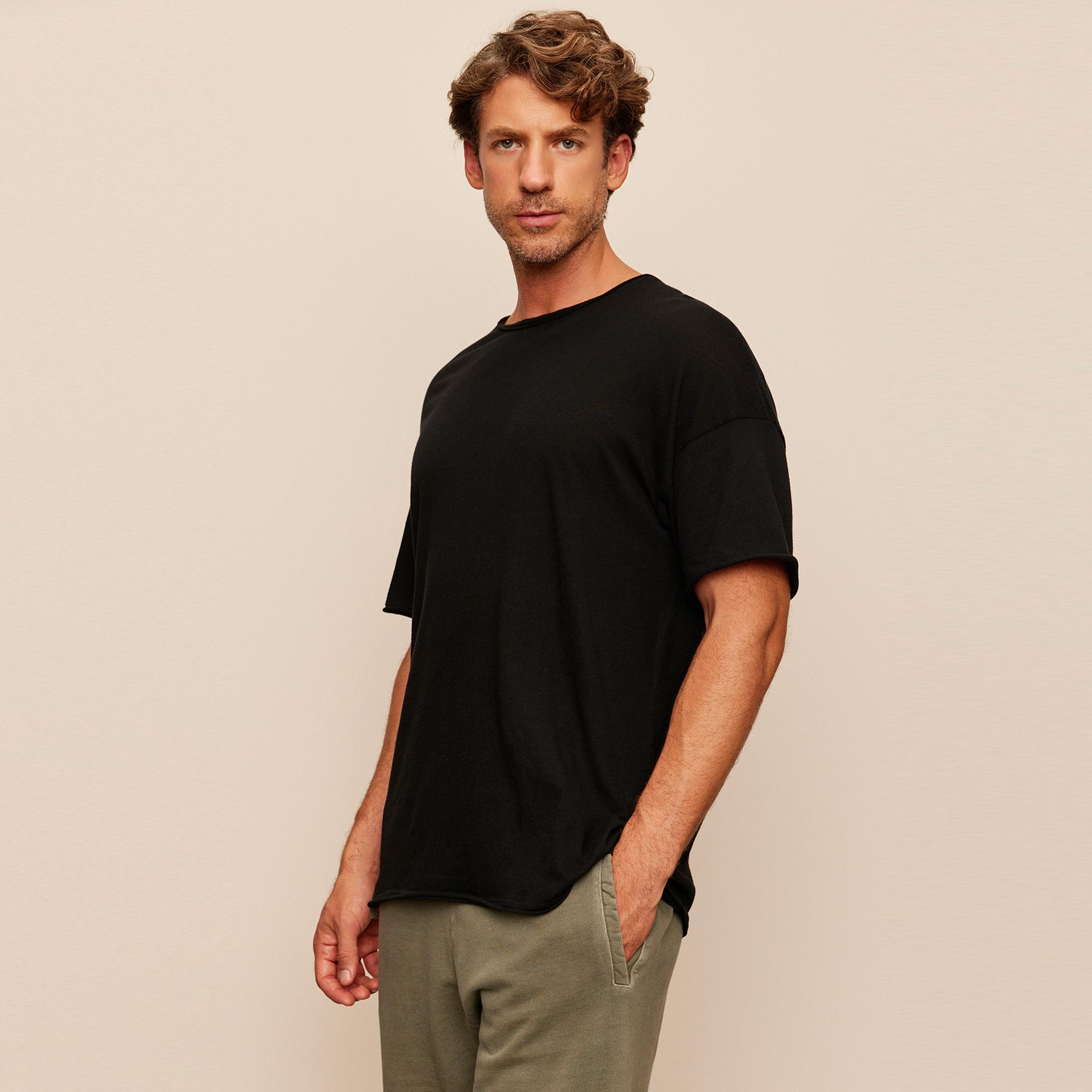 The Stay Line Lonzo Erkek Siyah T-Shirt