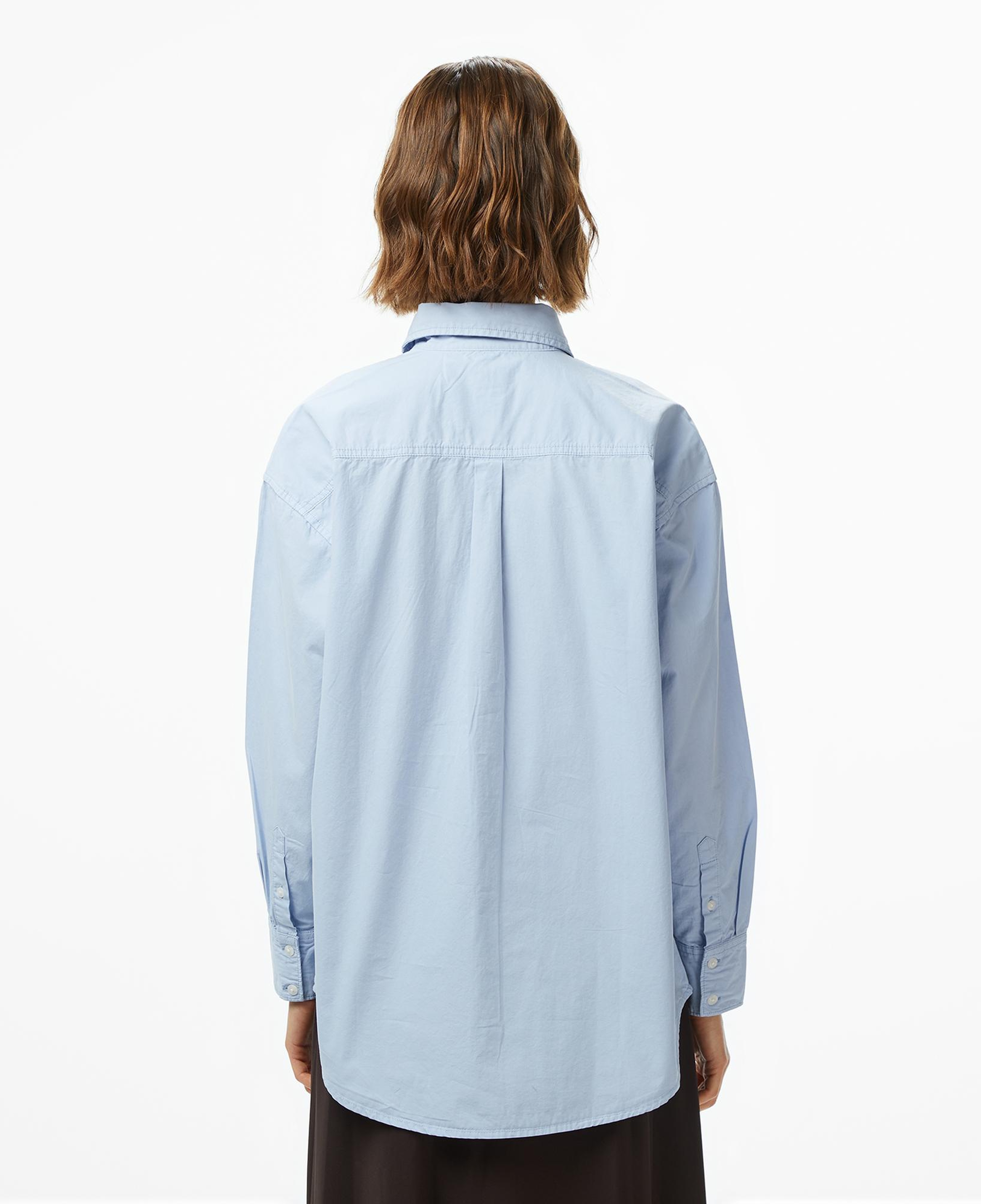 Guess Oversized Cepli Kadın Mavi Gömlek