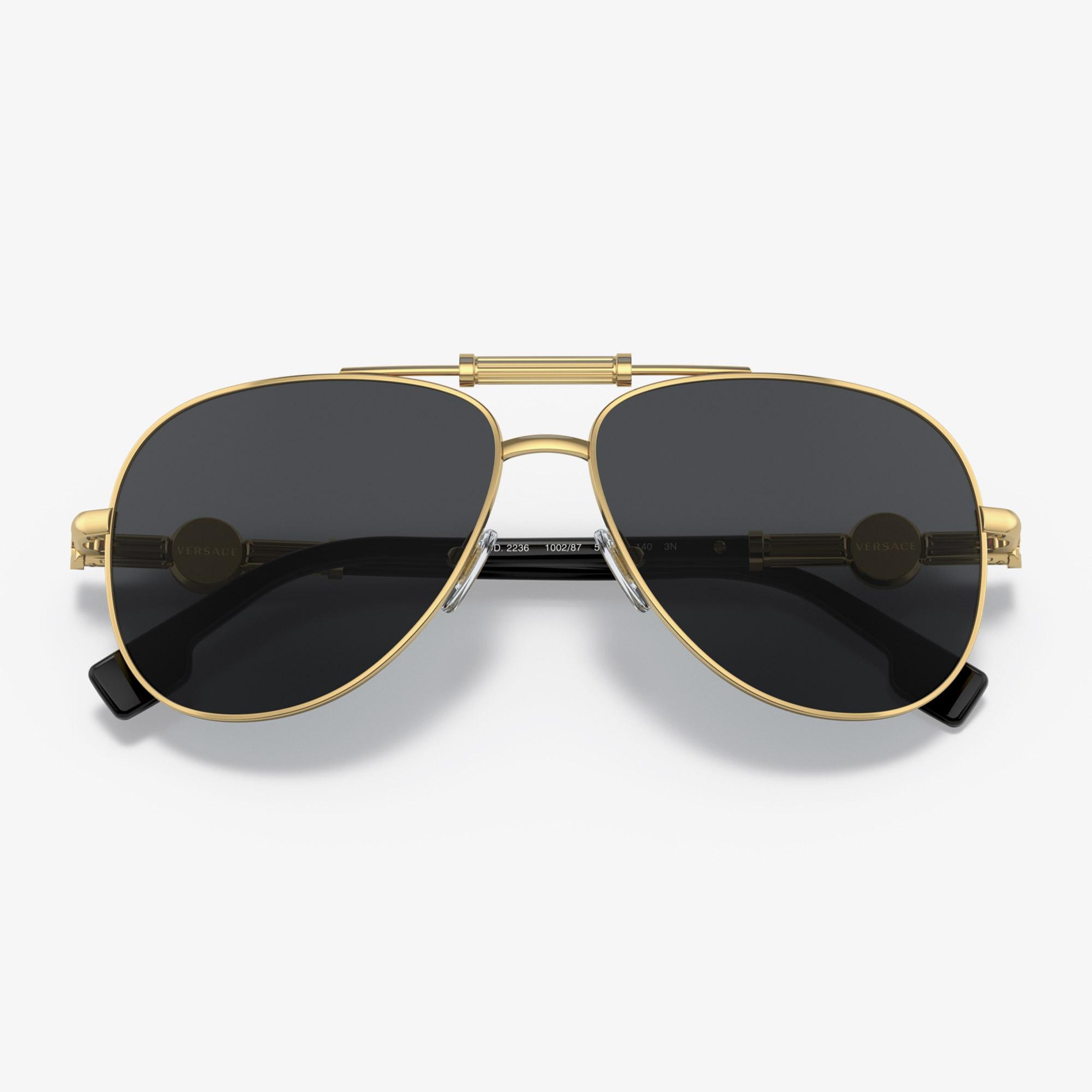 Versace VE2236 Unisex Altın Rengi Güneş Gözlüğü