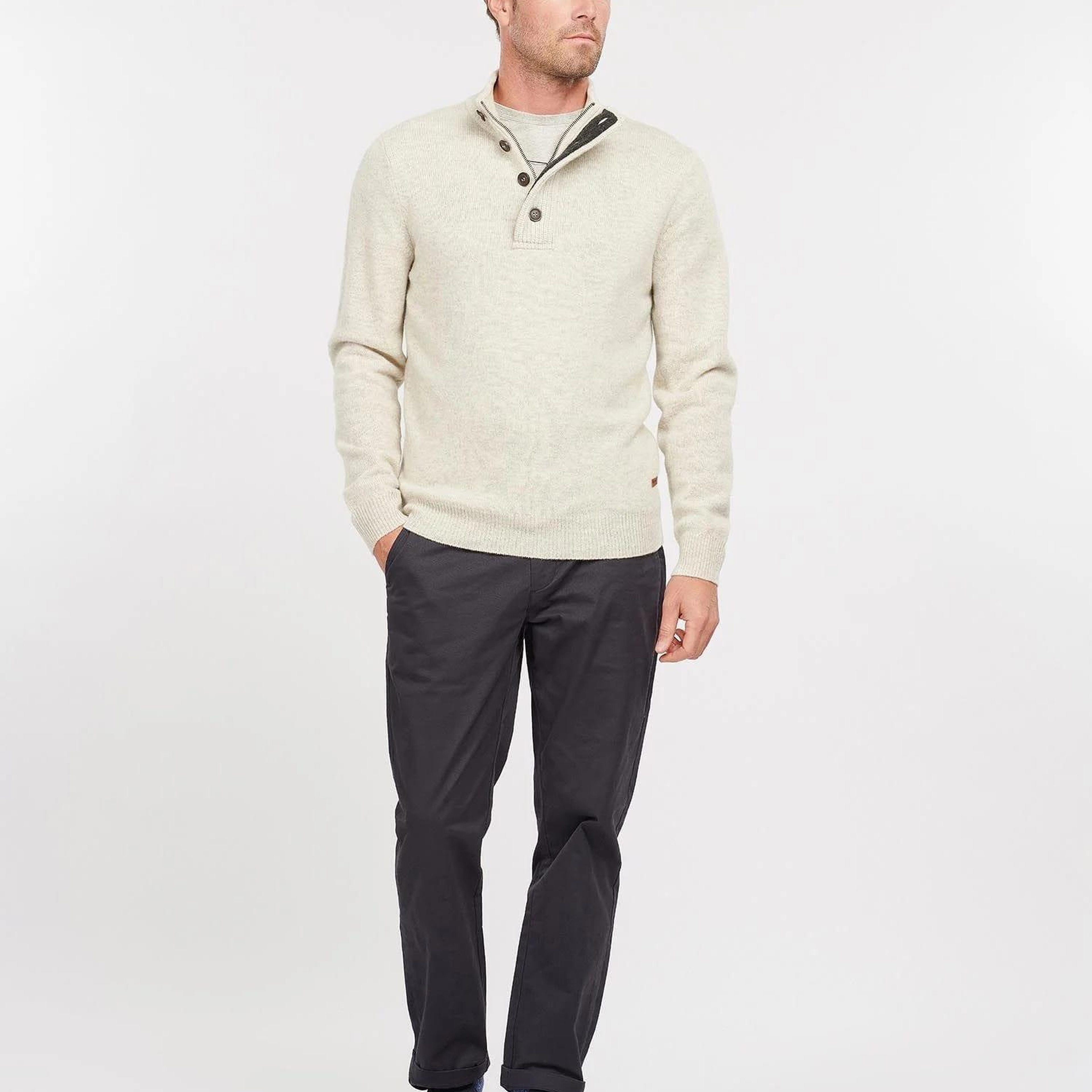 Barbour Patch Half Zip Kazak