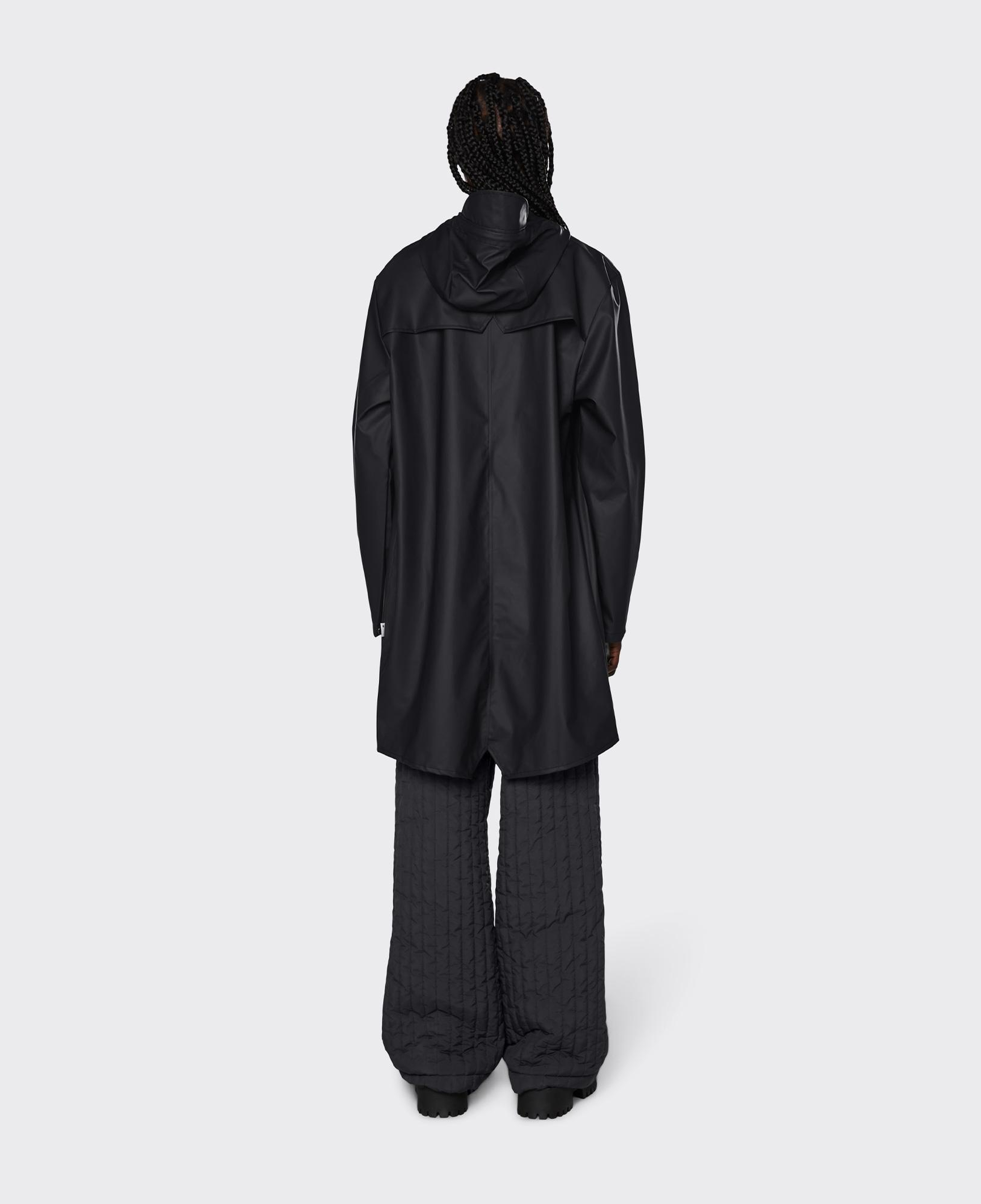 Rains Long Unisex Siyah Yağmurluk