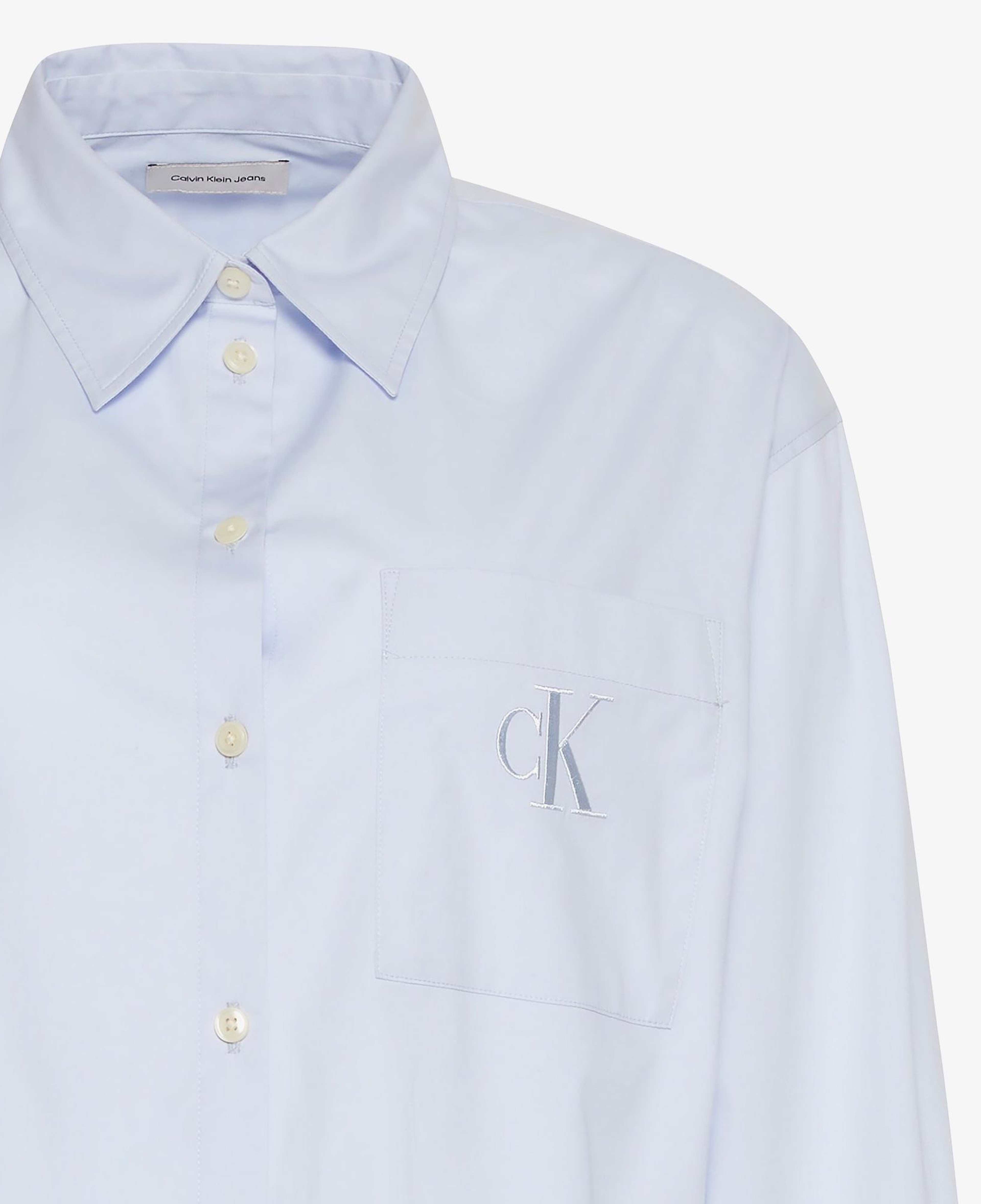 Calvin Klein Poplin Relaxed Kadın Mavi Gömlek