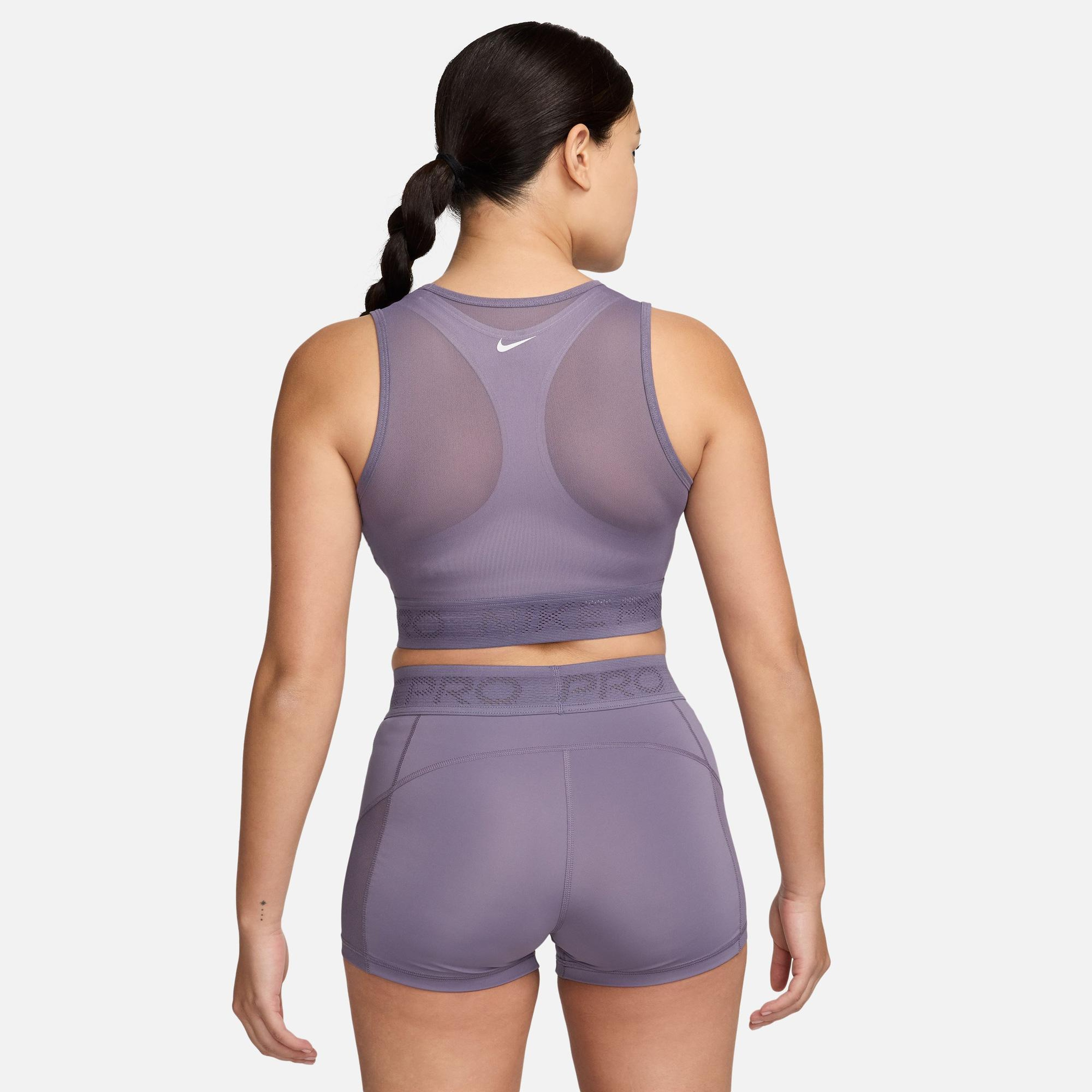 Nike Pro Kadın Mor Kolsuz T-Shirt