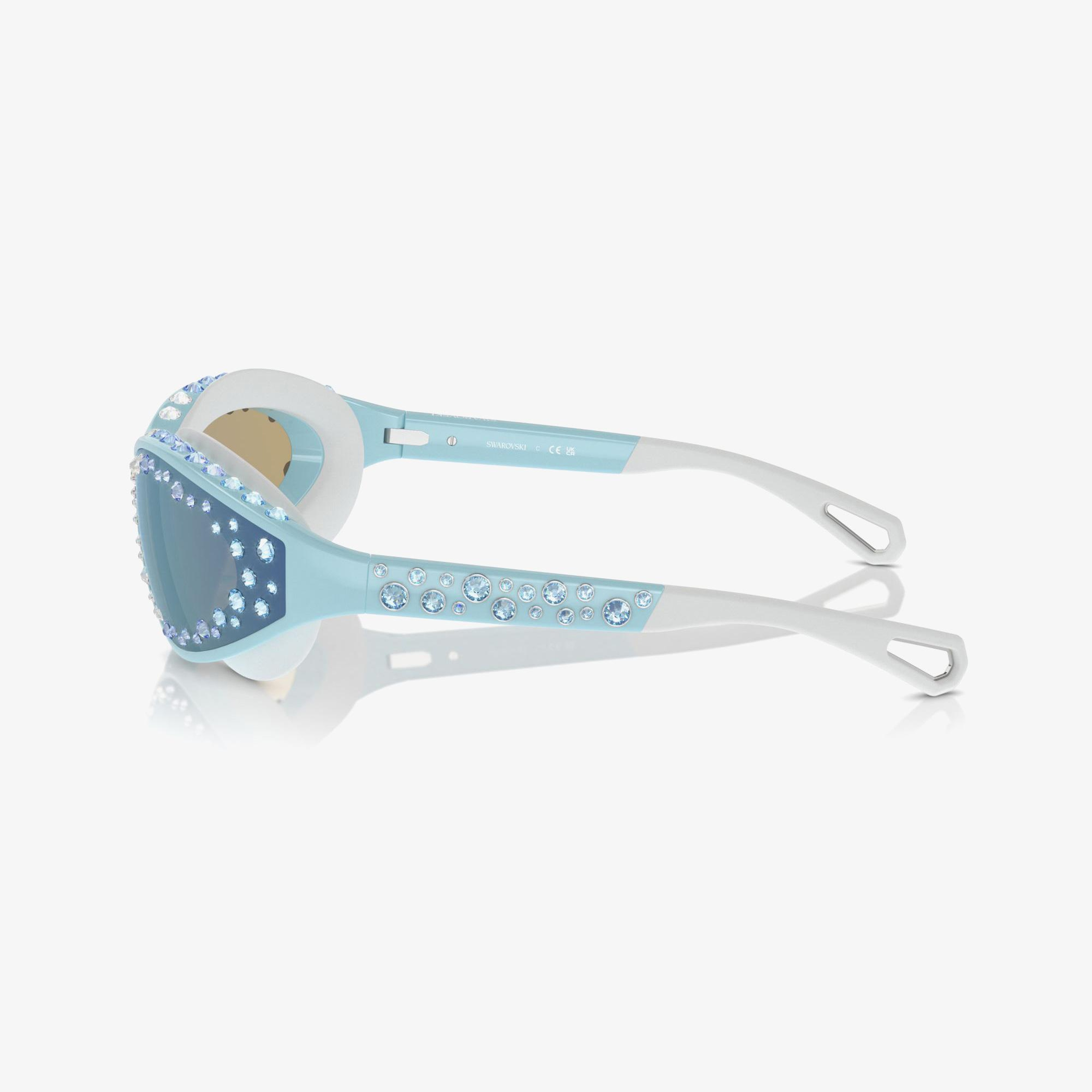Swarovski Sk624 Kadın Mavi Güneş Gözlüğü