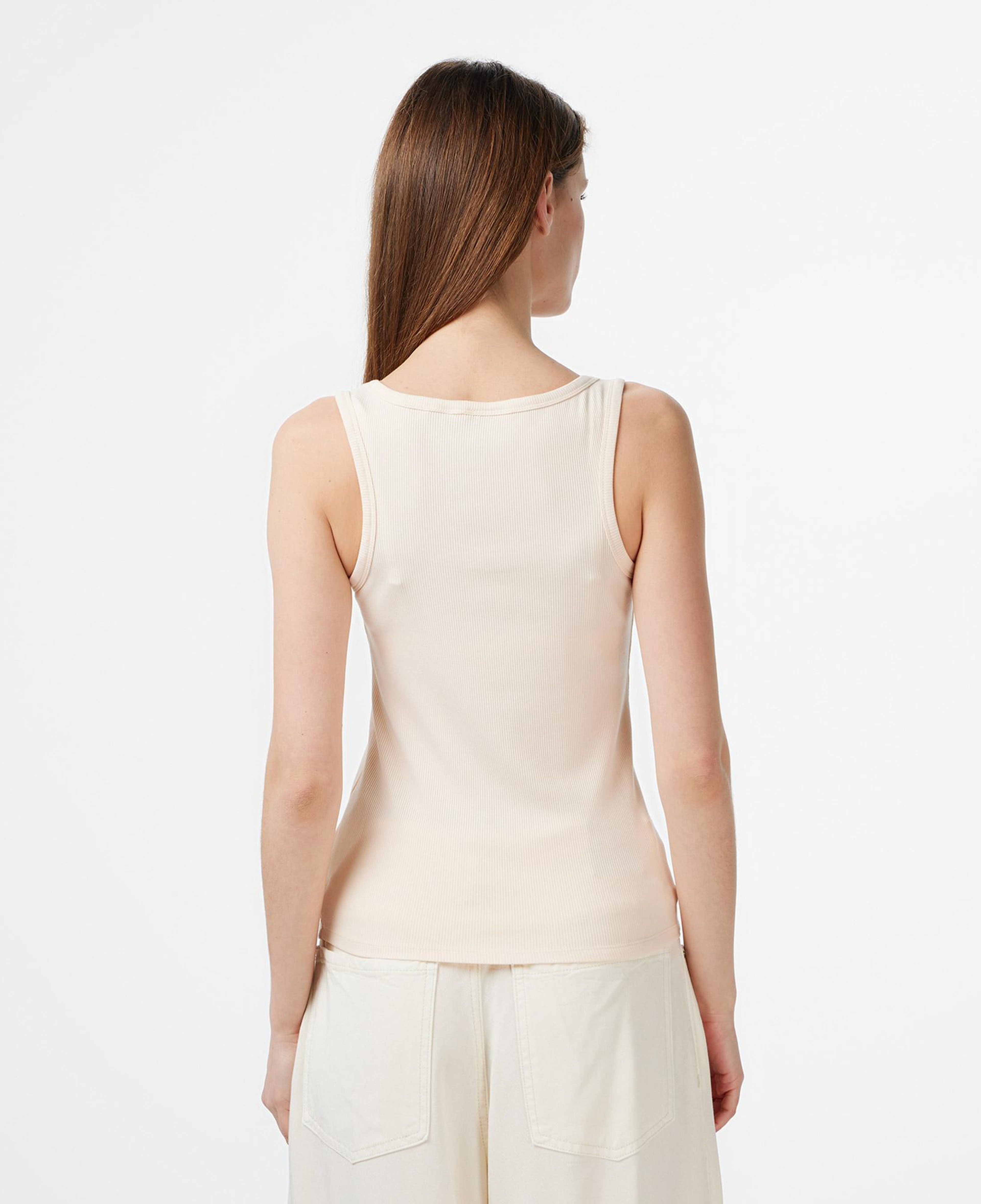 Guess Colette Rib Tank Kadın Krem T-Shirt