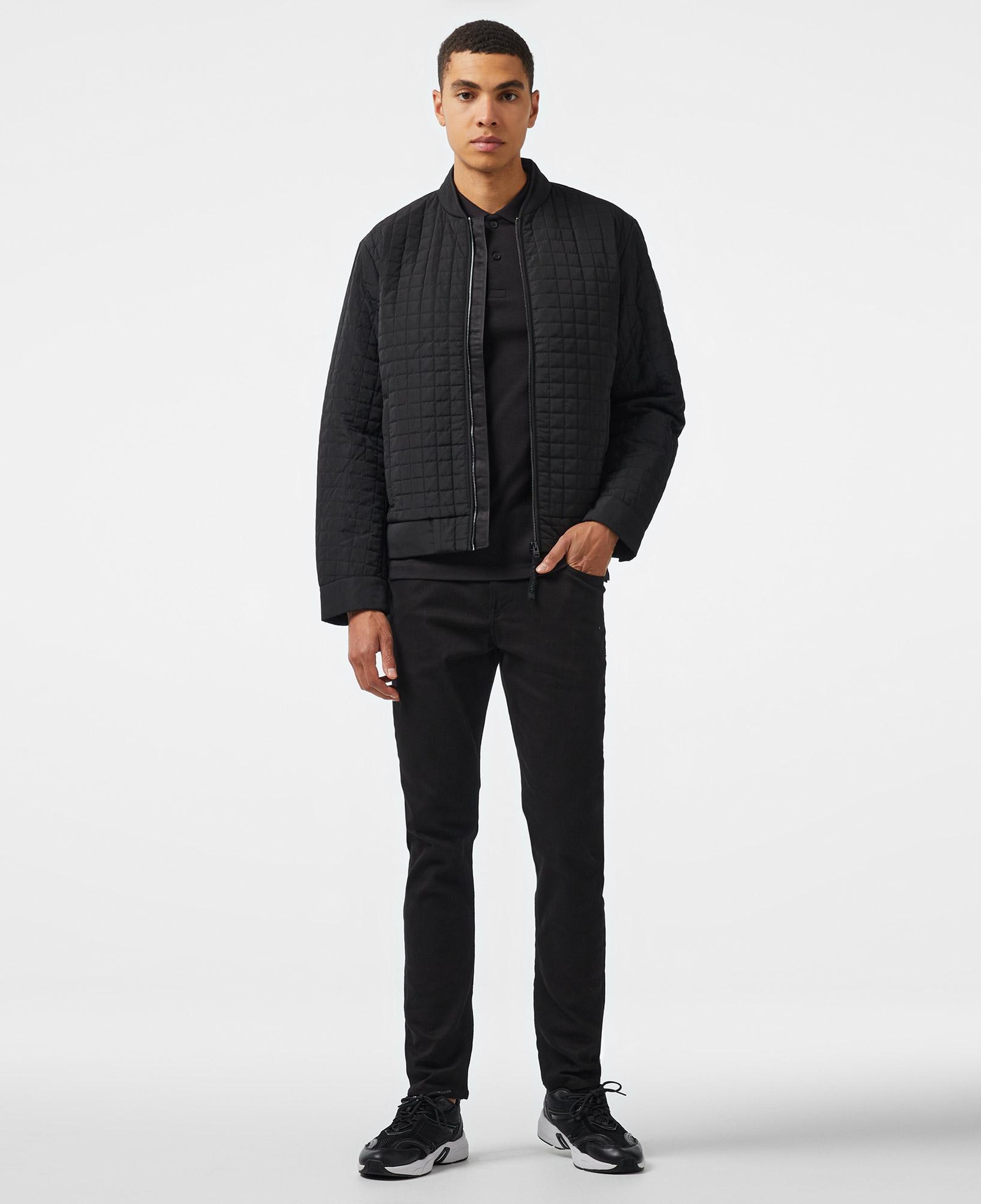 Calvin Klein Grıd Quilt Biker Slw Erkek Siyah Biker Ceket
